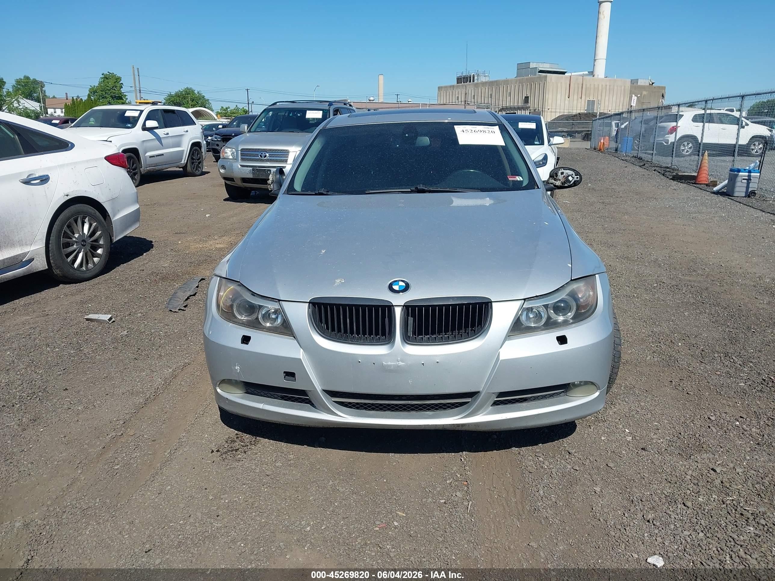 2007 Bmw 328xi   Silver vin: WBAVC73507KP35862