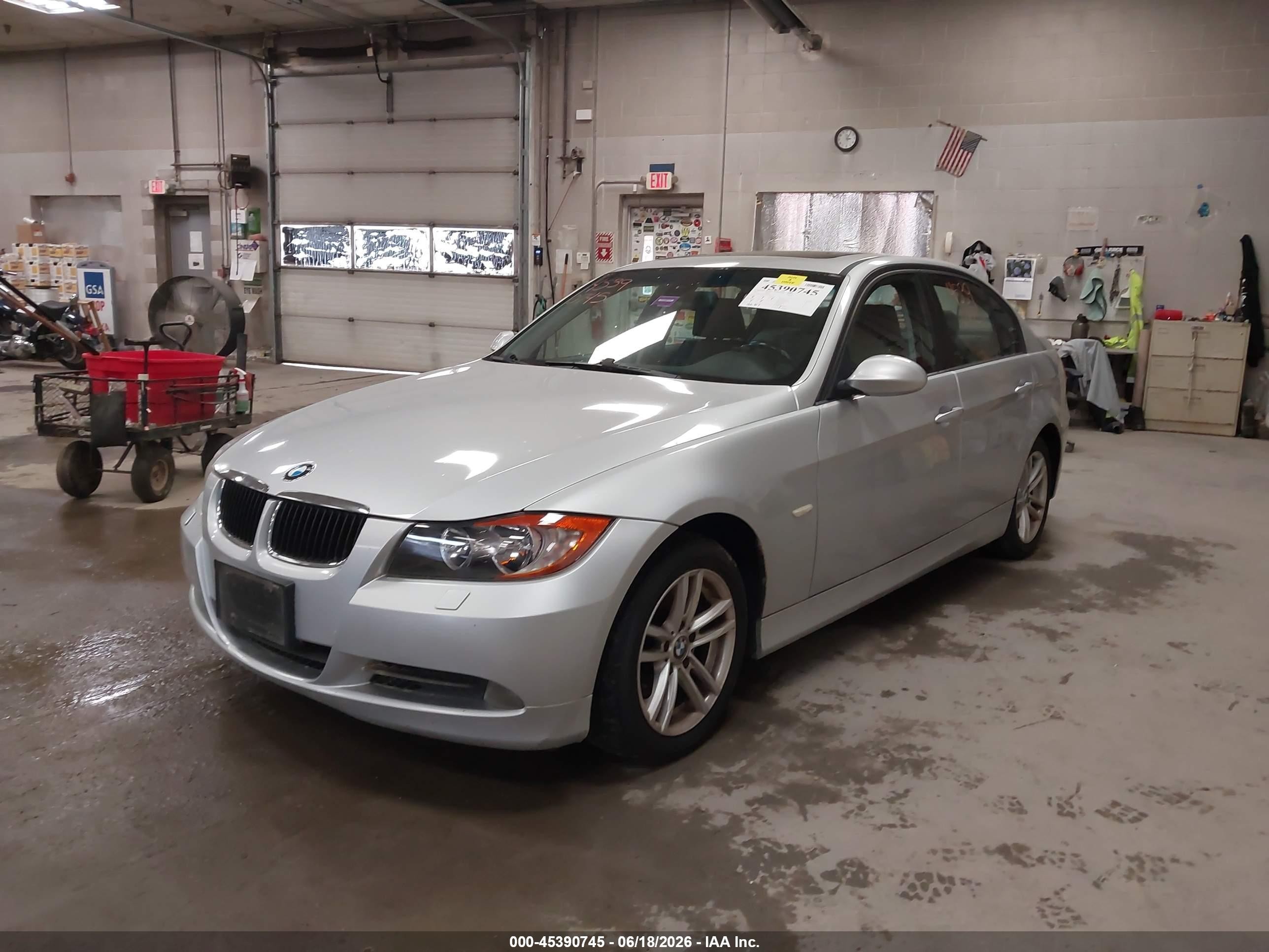 2007 Bmw 328xi   Silver vin: WBAVC73517KP32615