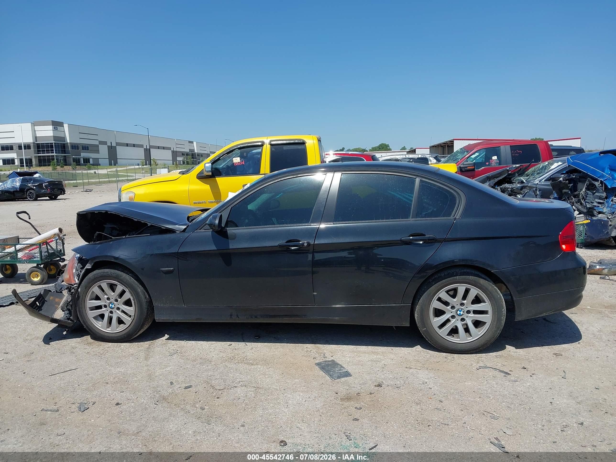 2007 Bmw 328xi Black vin: WBAVC73527KP35684