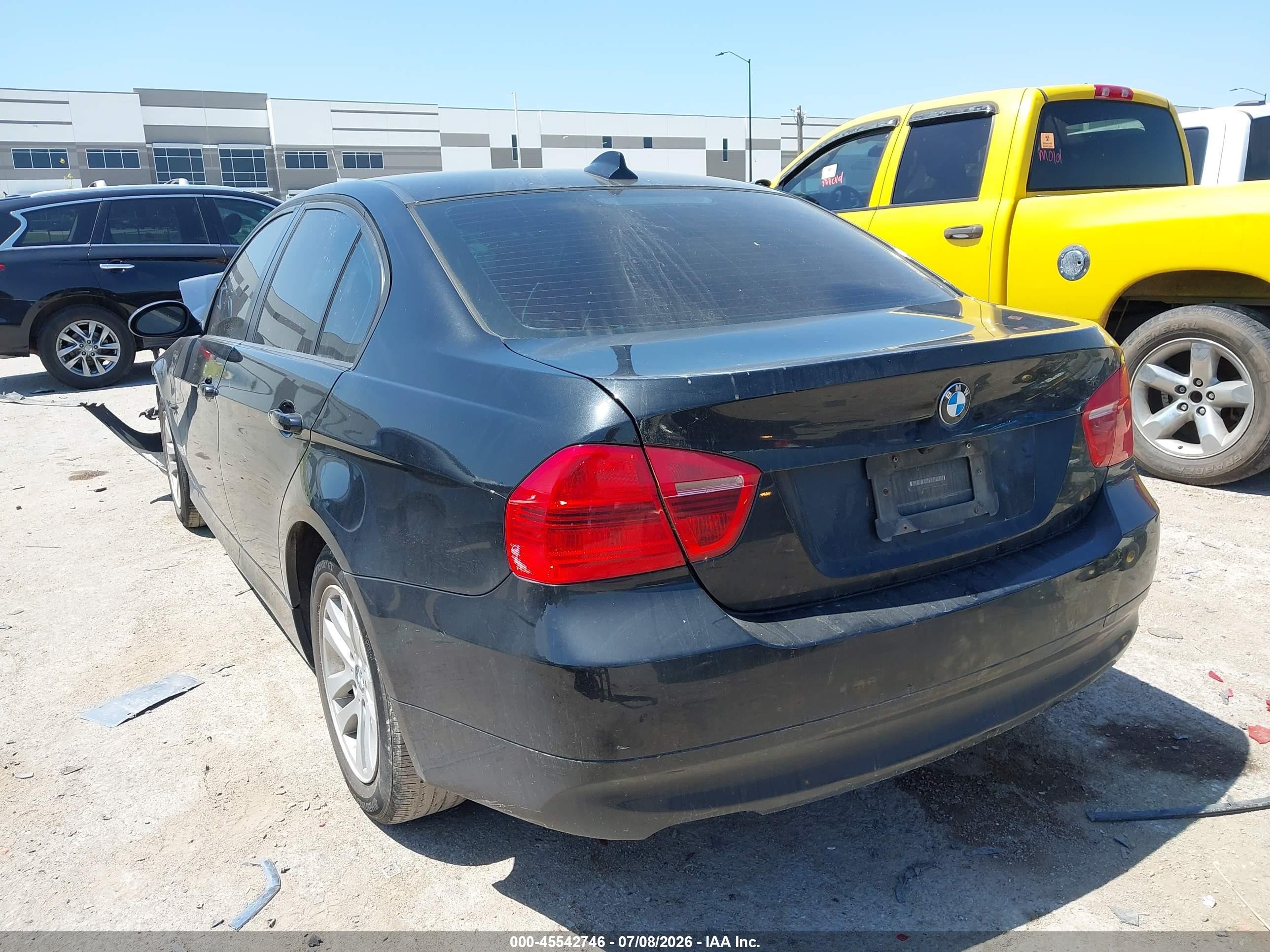 2007 Bmw 328xi Black vin: WBAVC73527KP35684