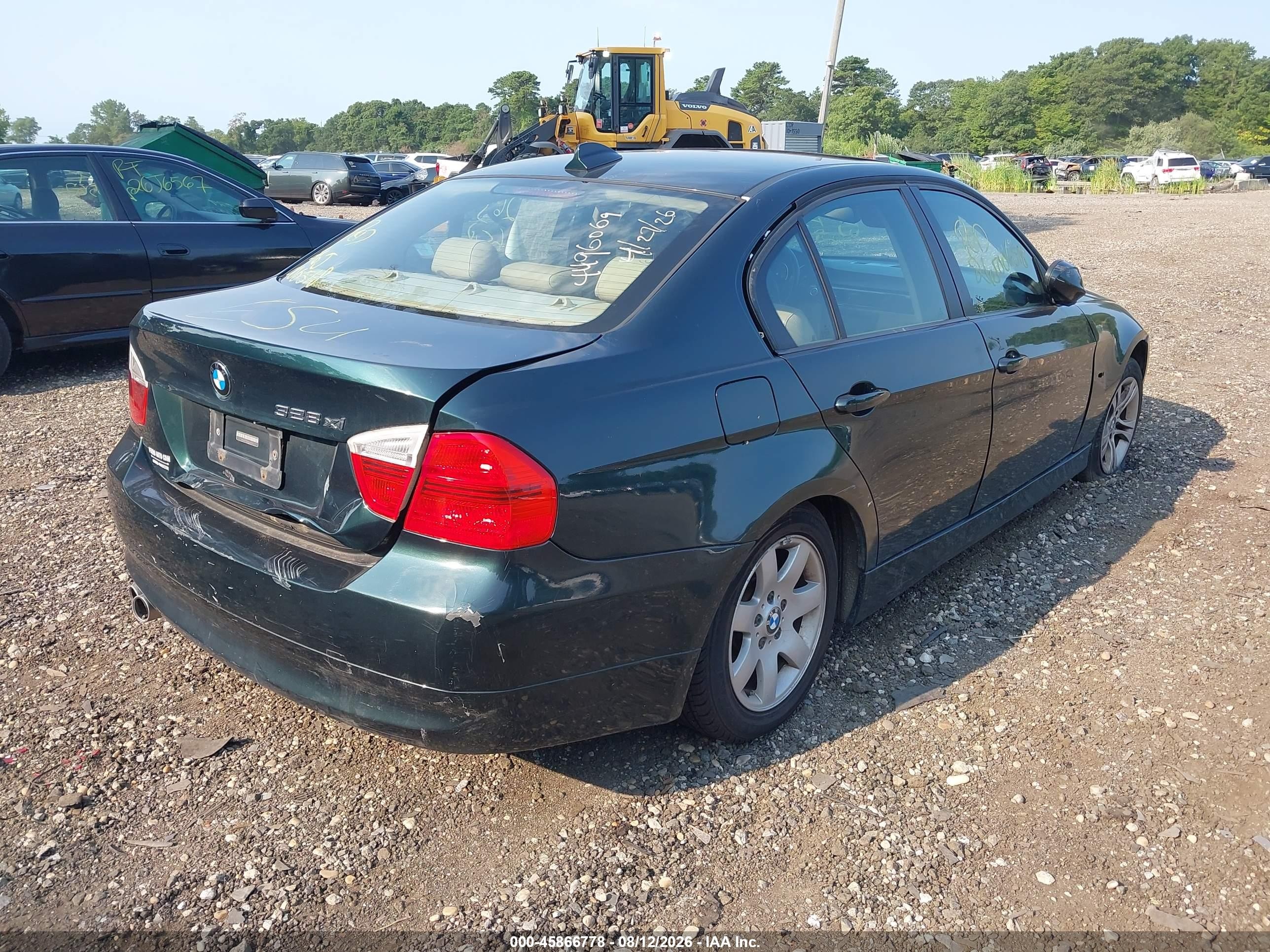 2008 Bmw 328xi   Зеленый vin: WBAVC73528KP38957