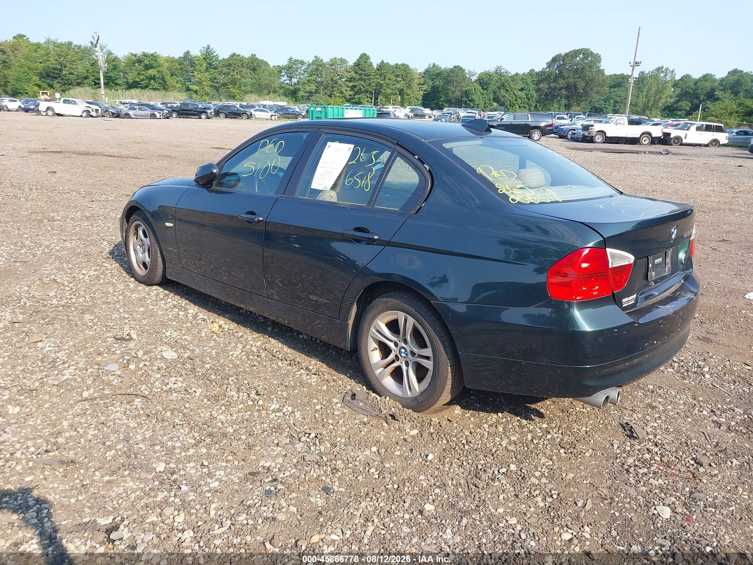 2008 Bmw 328xi   Зеленый vin: WBAVC73528KP38957