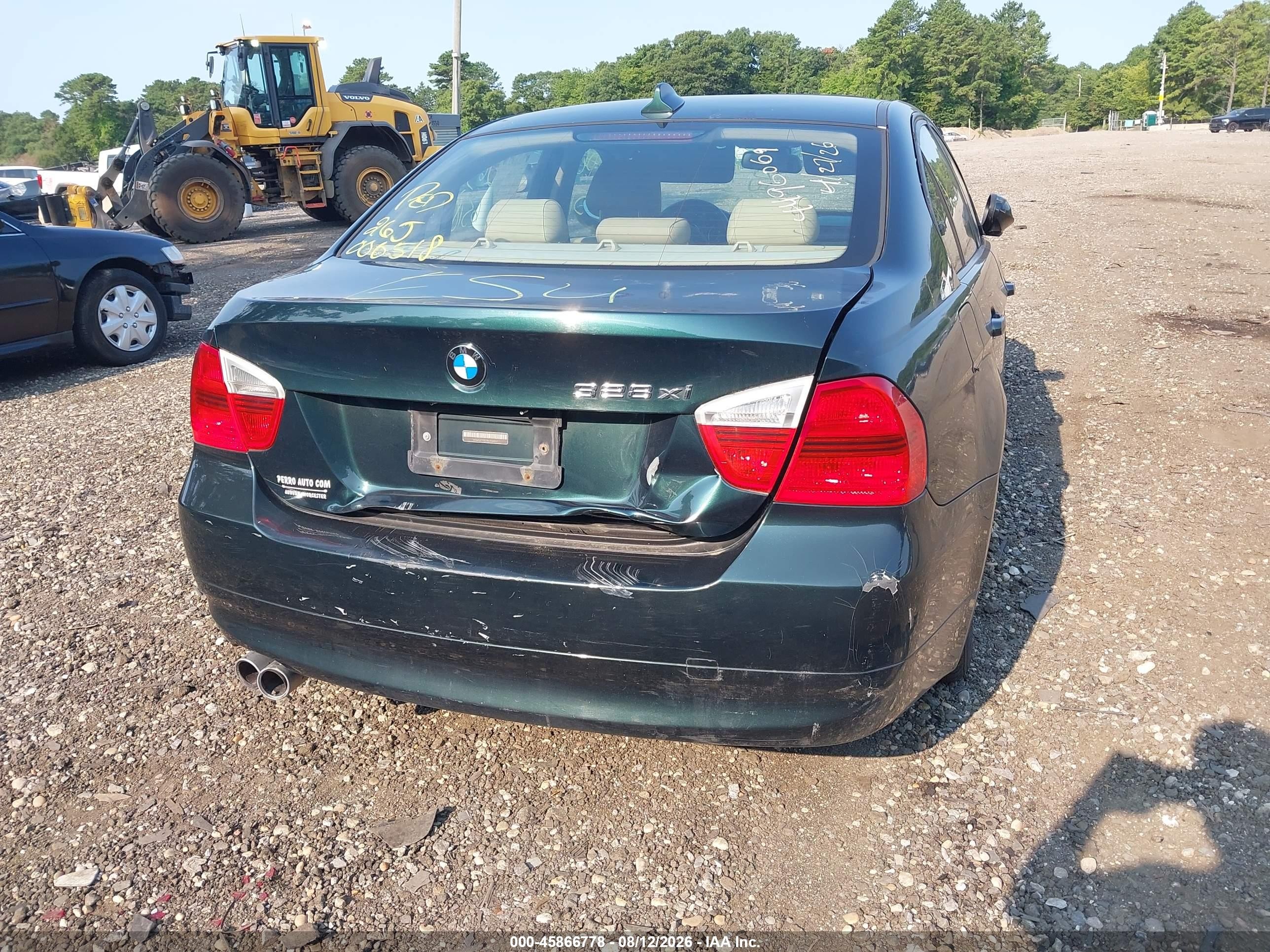 2008 Bmw 328xi   Зеленый vin: WBAVC73528KP38957