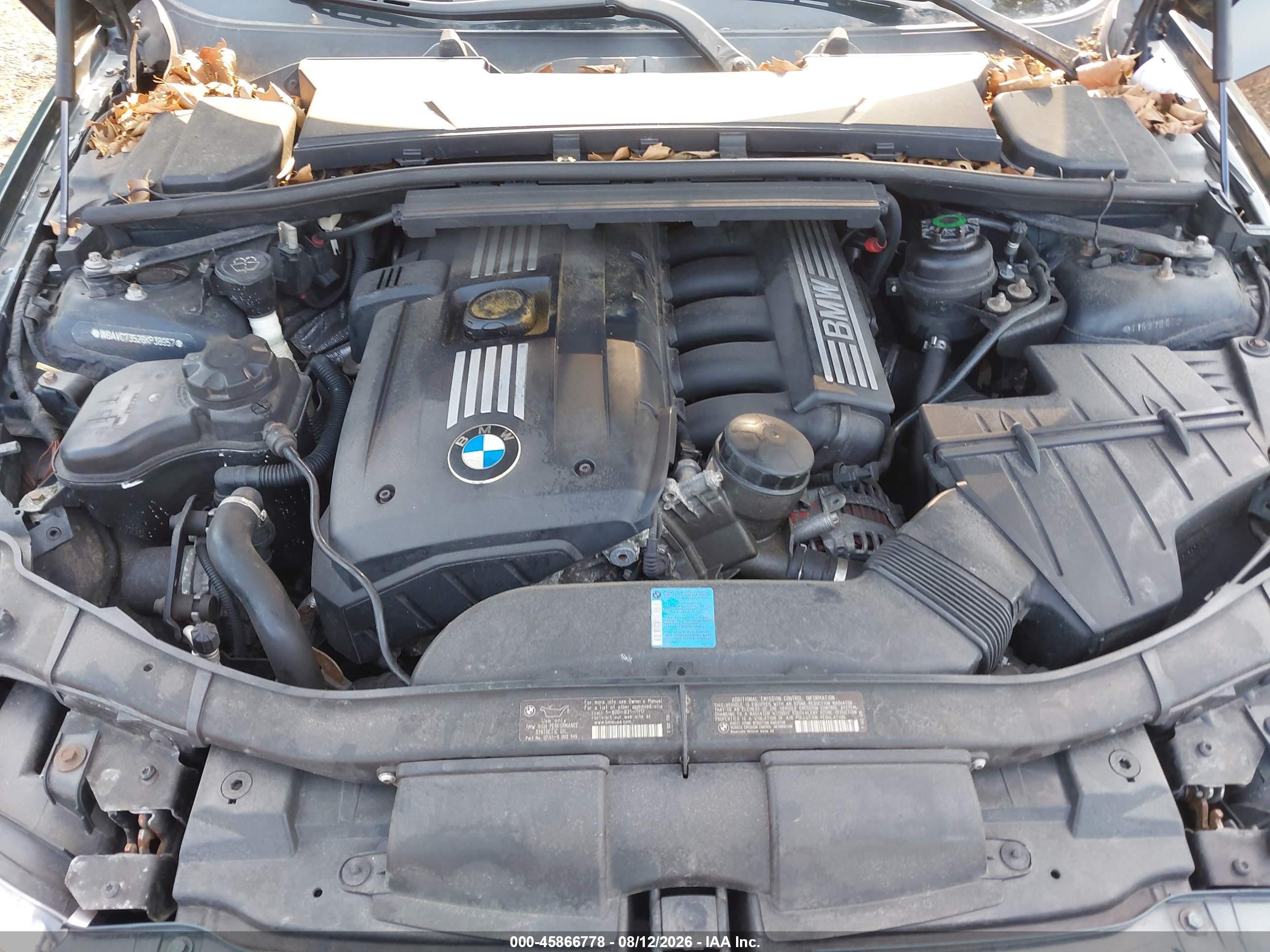 2008 Bmw 328xi   Зеленый vin: WBAVC73528KP38957