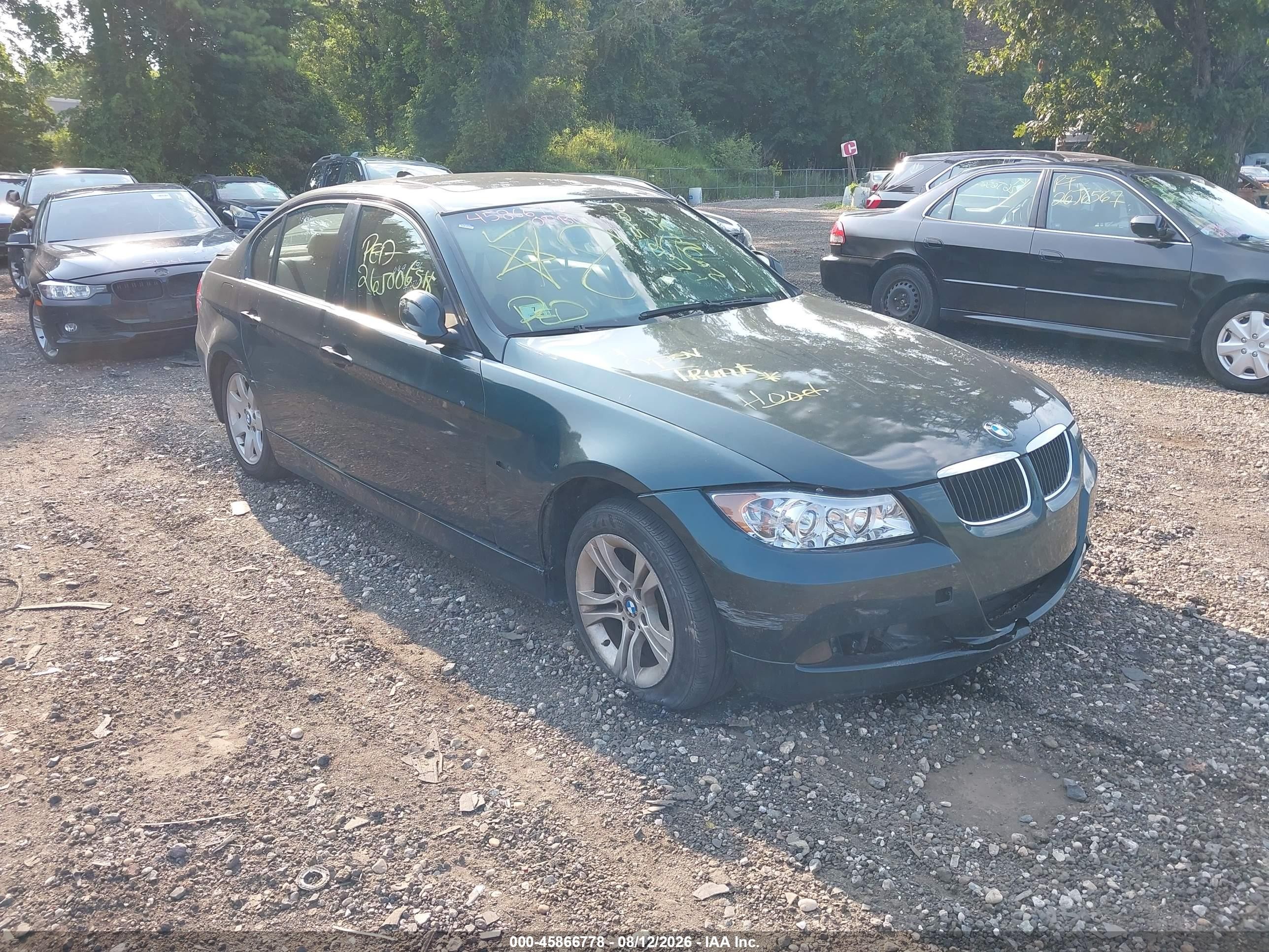 2008 Bmw 328xi   Green vin: WBAVC73528KP38957