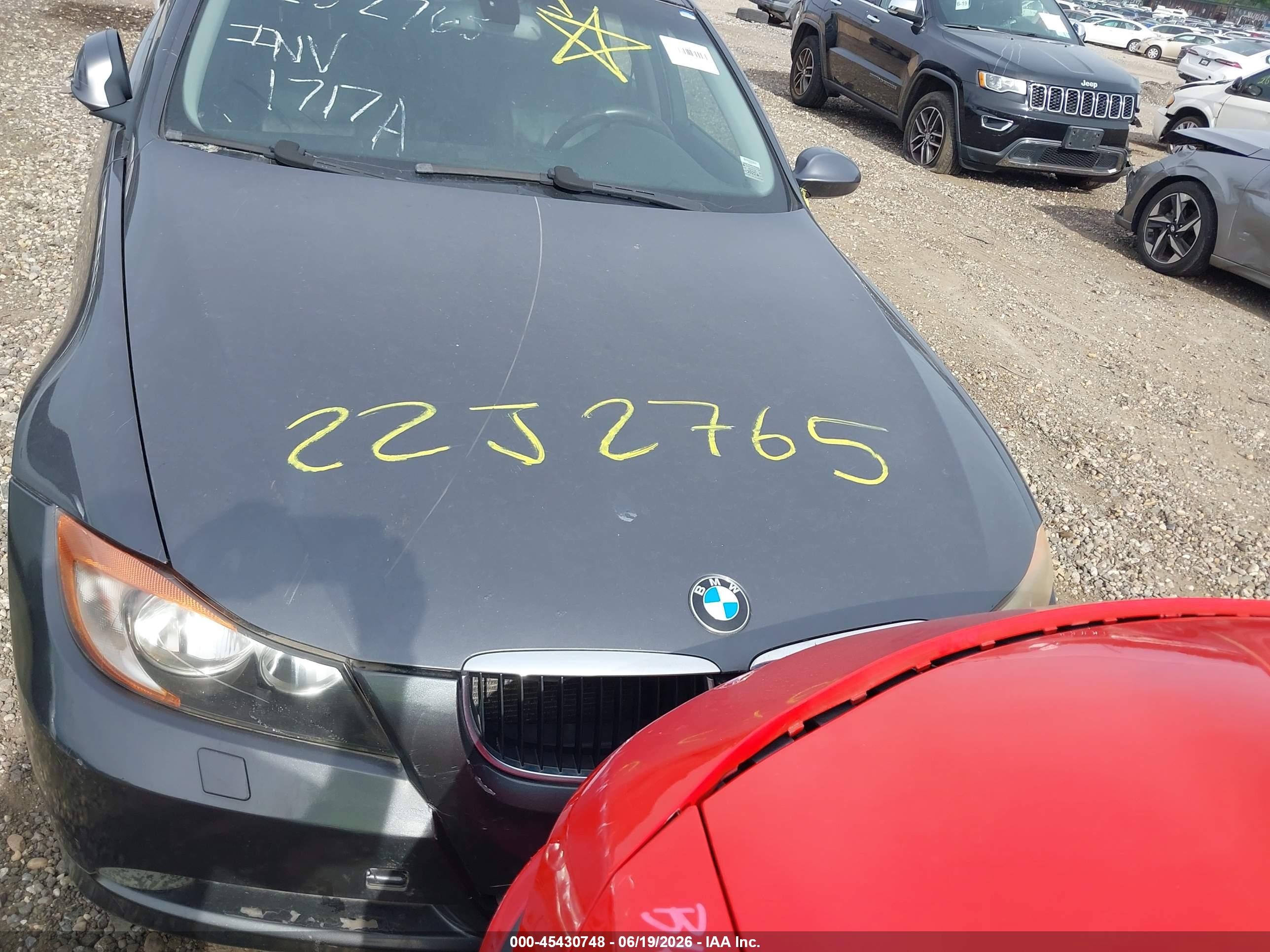 2008 Bmw 328xi   Gray vin: WBAVC73528KX90671