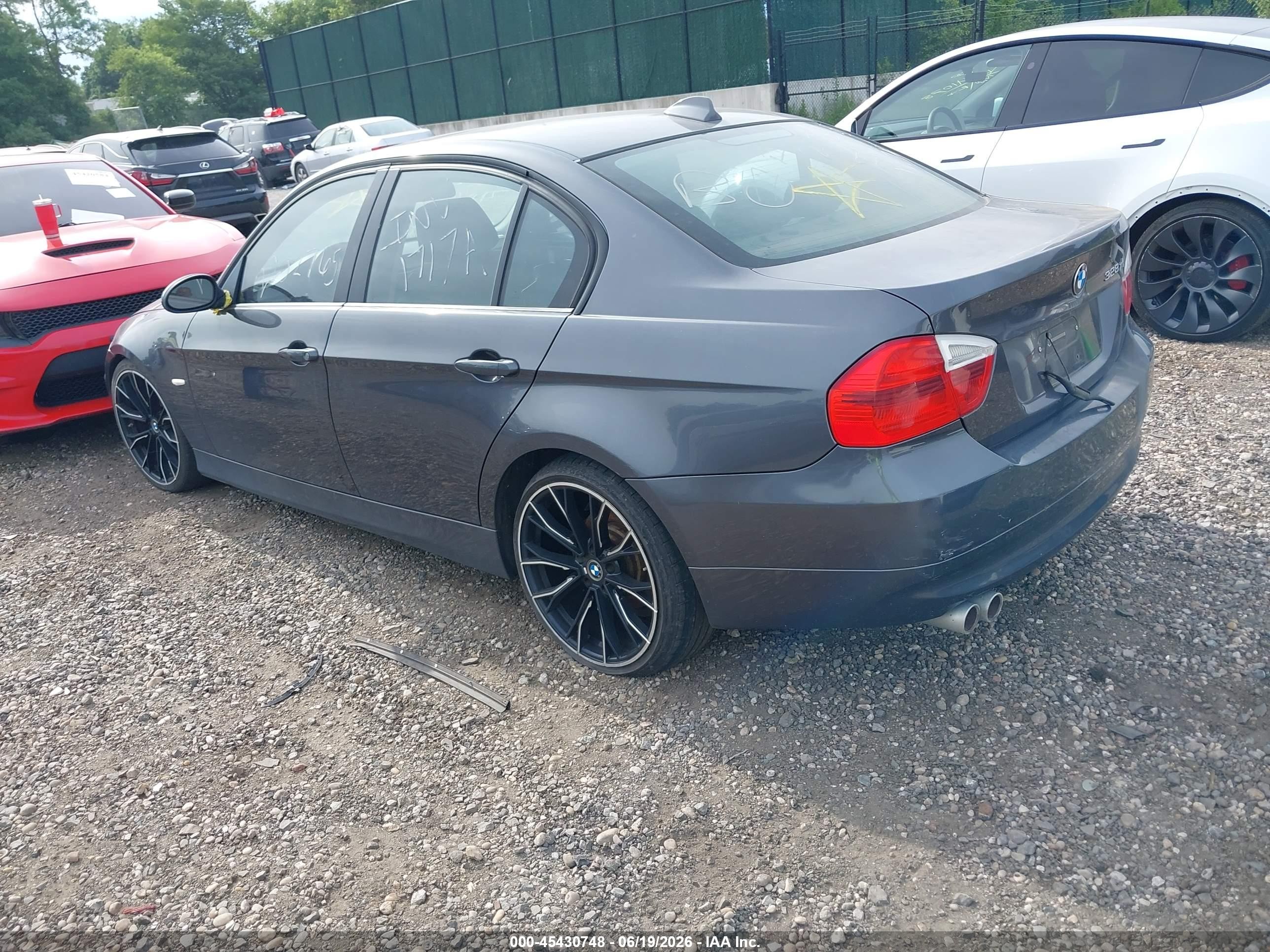 2008 Bmw 328xi   Gray vin: WBAVC73528KX90671