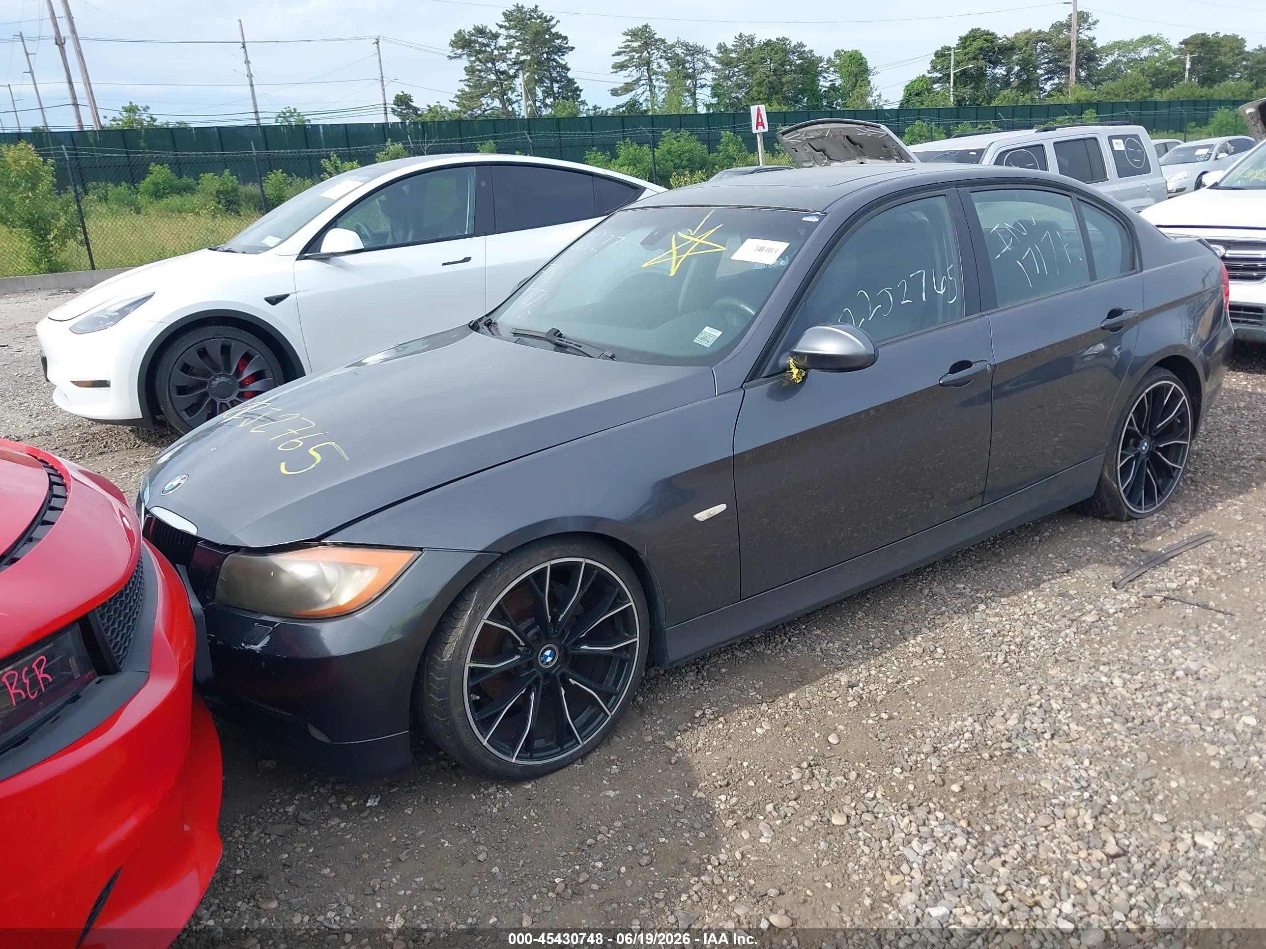 2008 Bmw 328xi   Gray vin: WBAVC73528KX90671