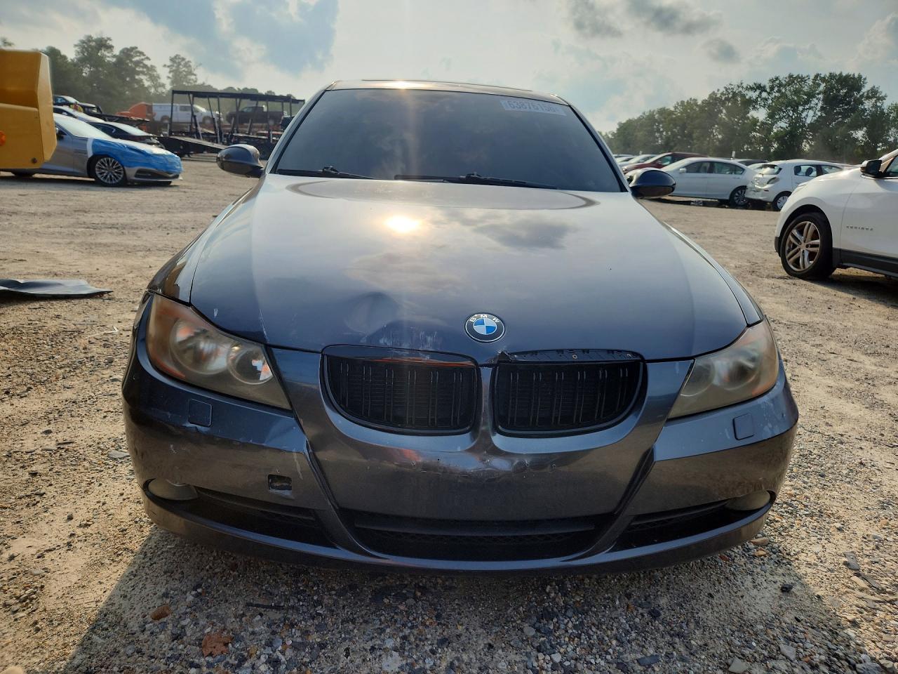 2007 Bmw 328 Xi Gray vin: WBAVC73537KP31921