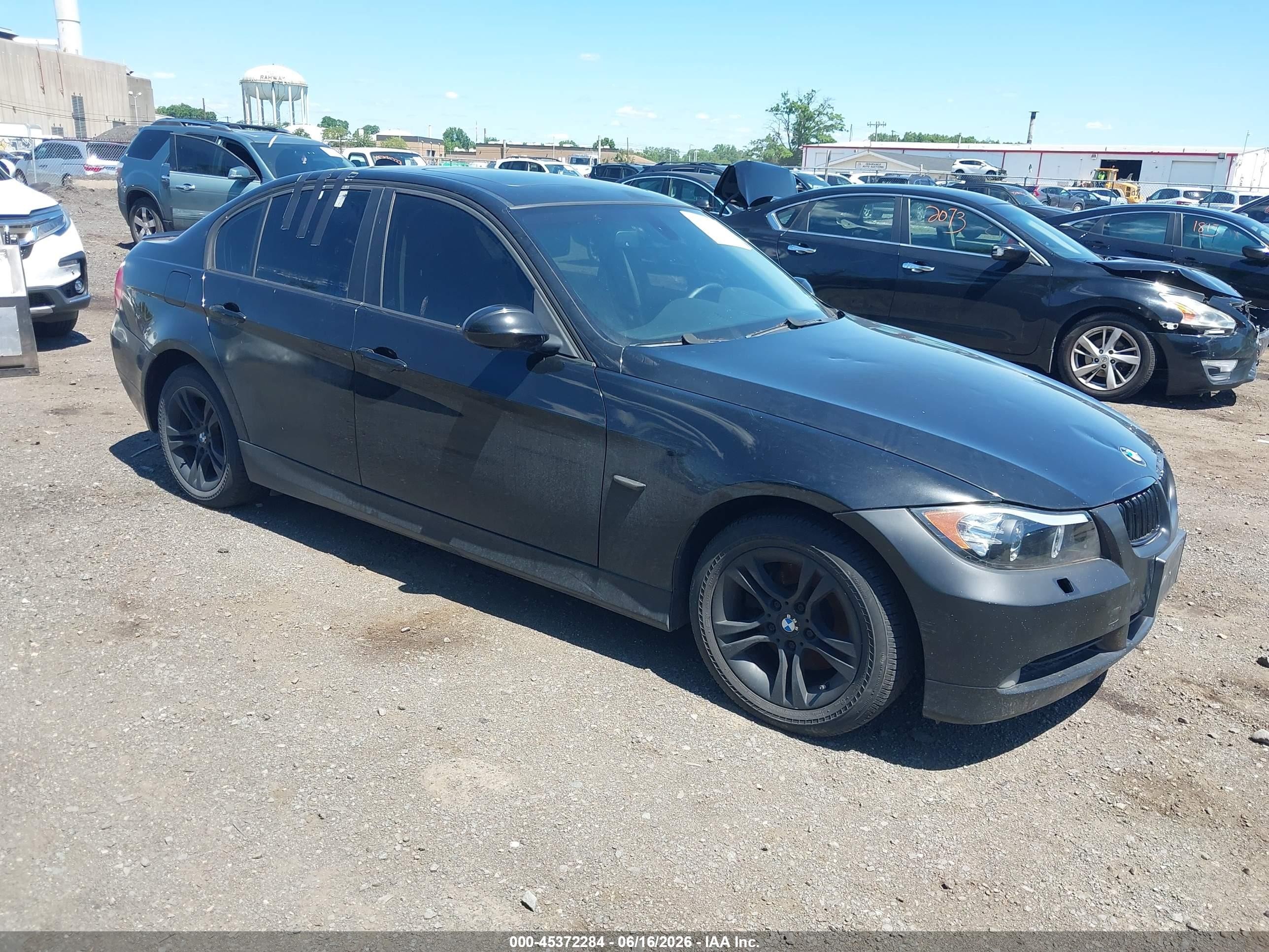 2008 Bmw 328xi   Black vin: WBAVC73548KX90719