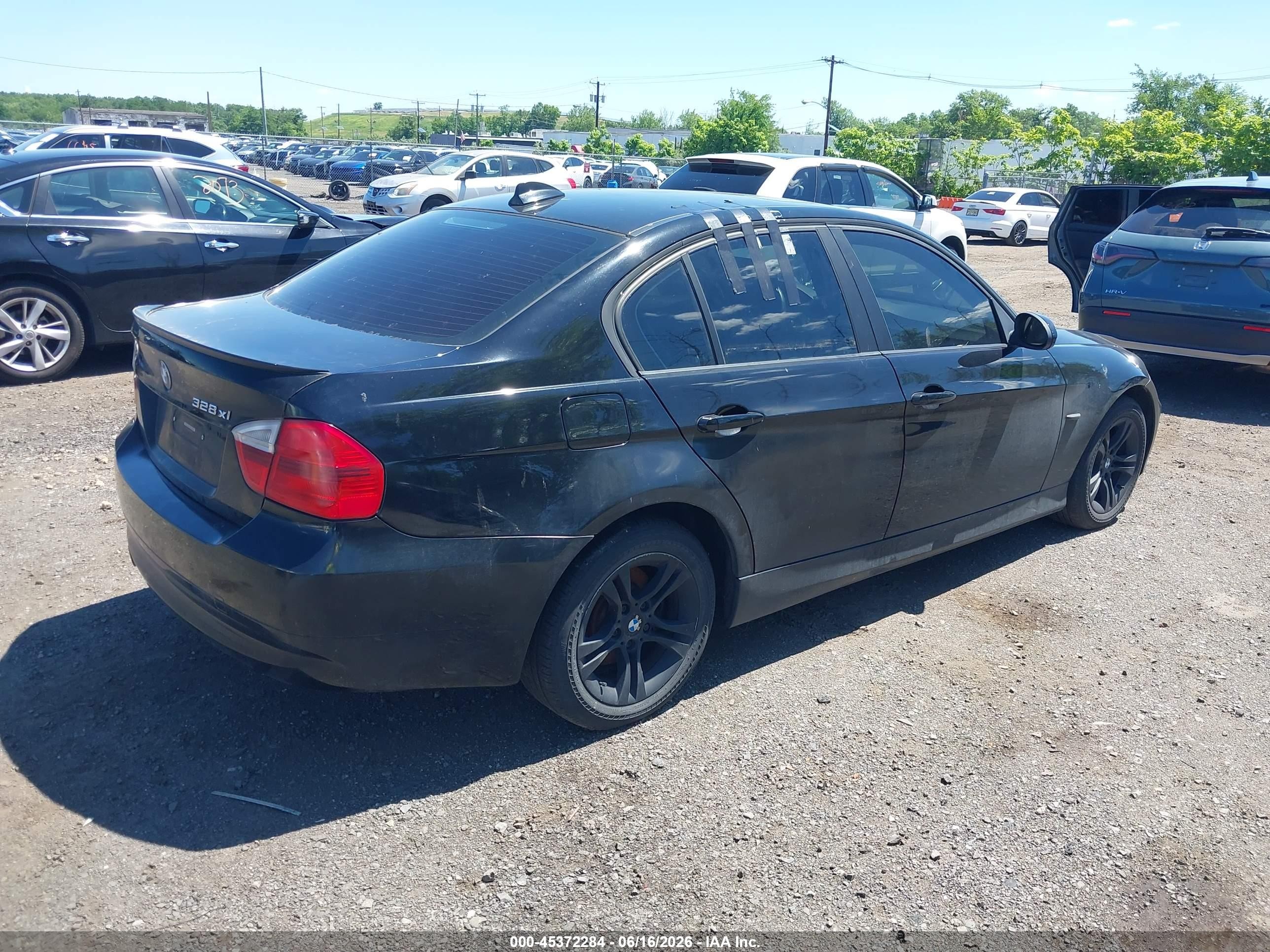 2008 Bmw 328xi   Black vin: WBAVC73548KX90719