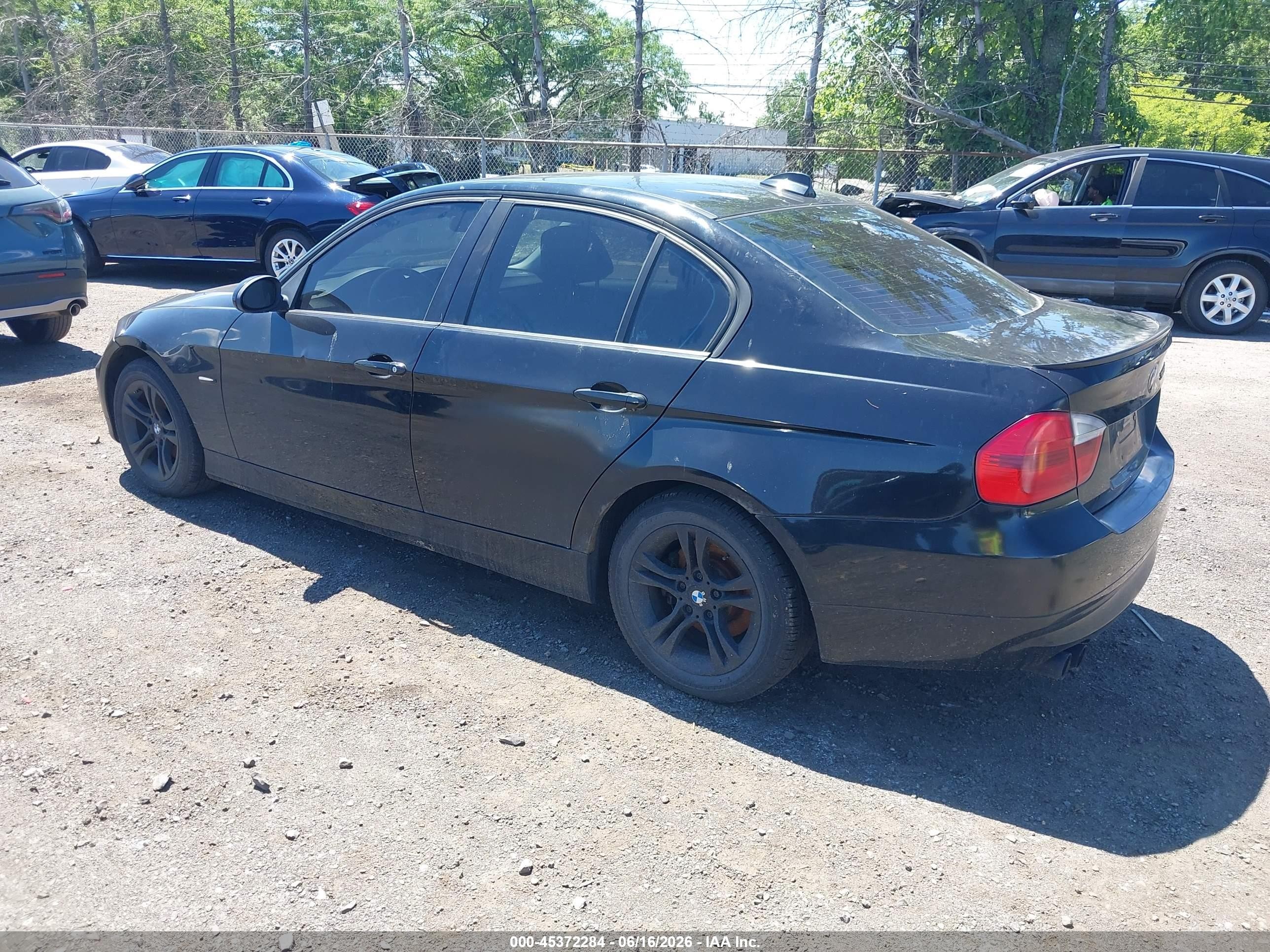 2008 Bmw 328xi   Black vin: WBAVC73548KX90719