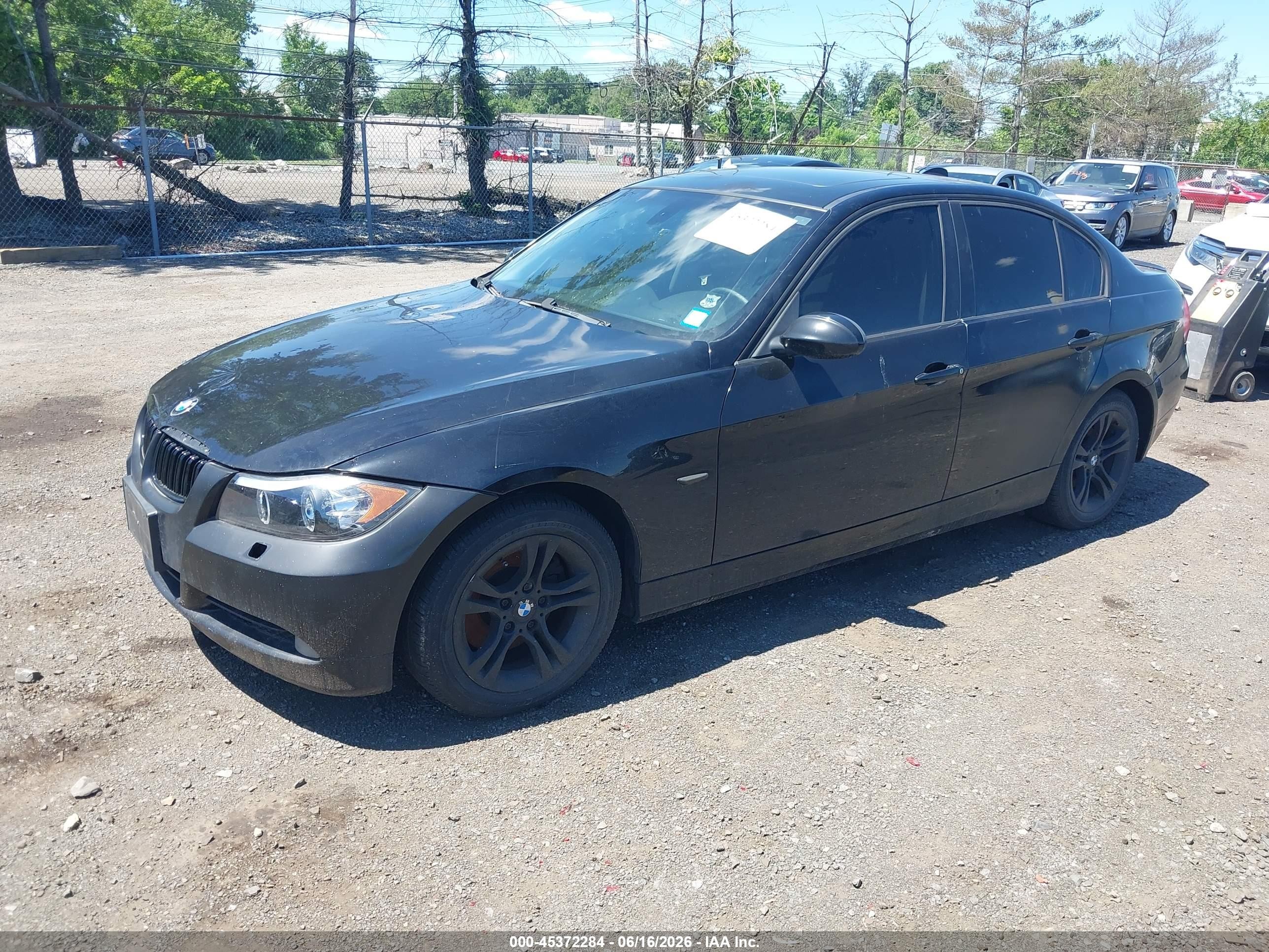 2008 Bmw 328xi   Black vin: WBAVC73548KX90719