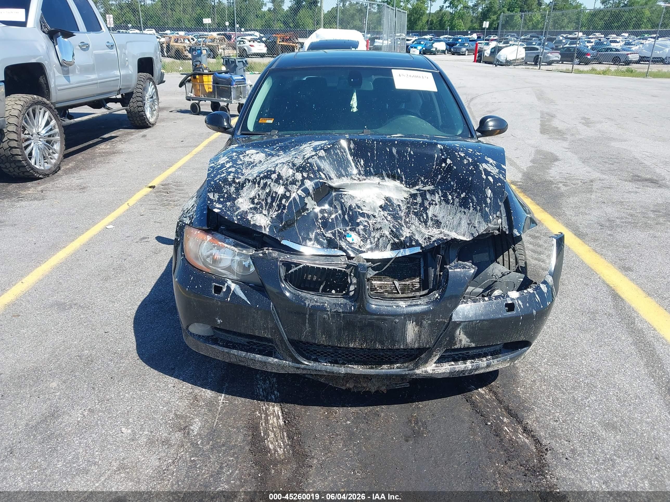 2007 Bmw 328xi Black vin: WBAVC73577KP34420