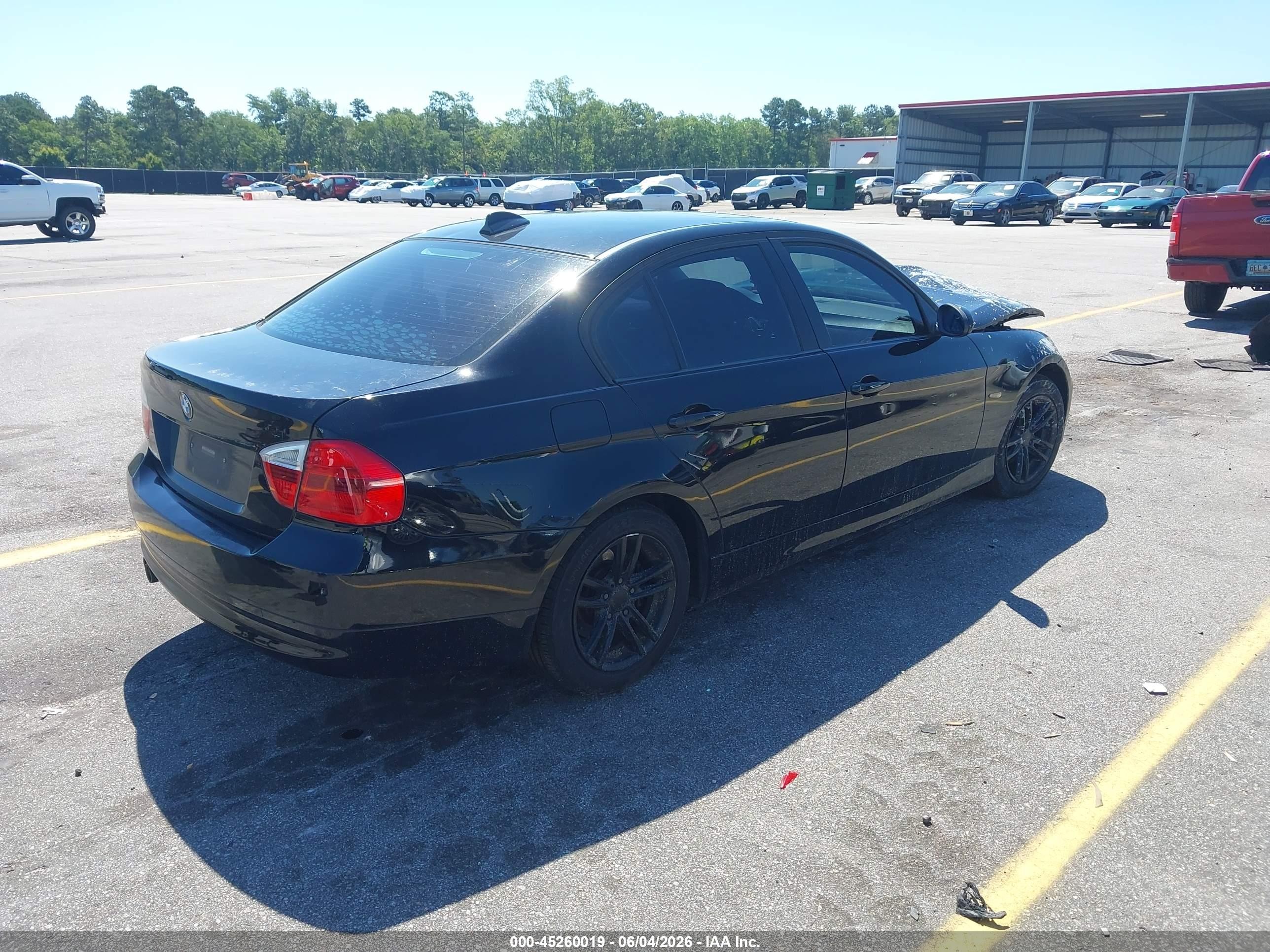 2007 Bmw 328xi Black vin: WBAVC73577KP34420