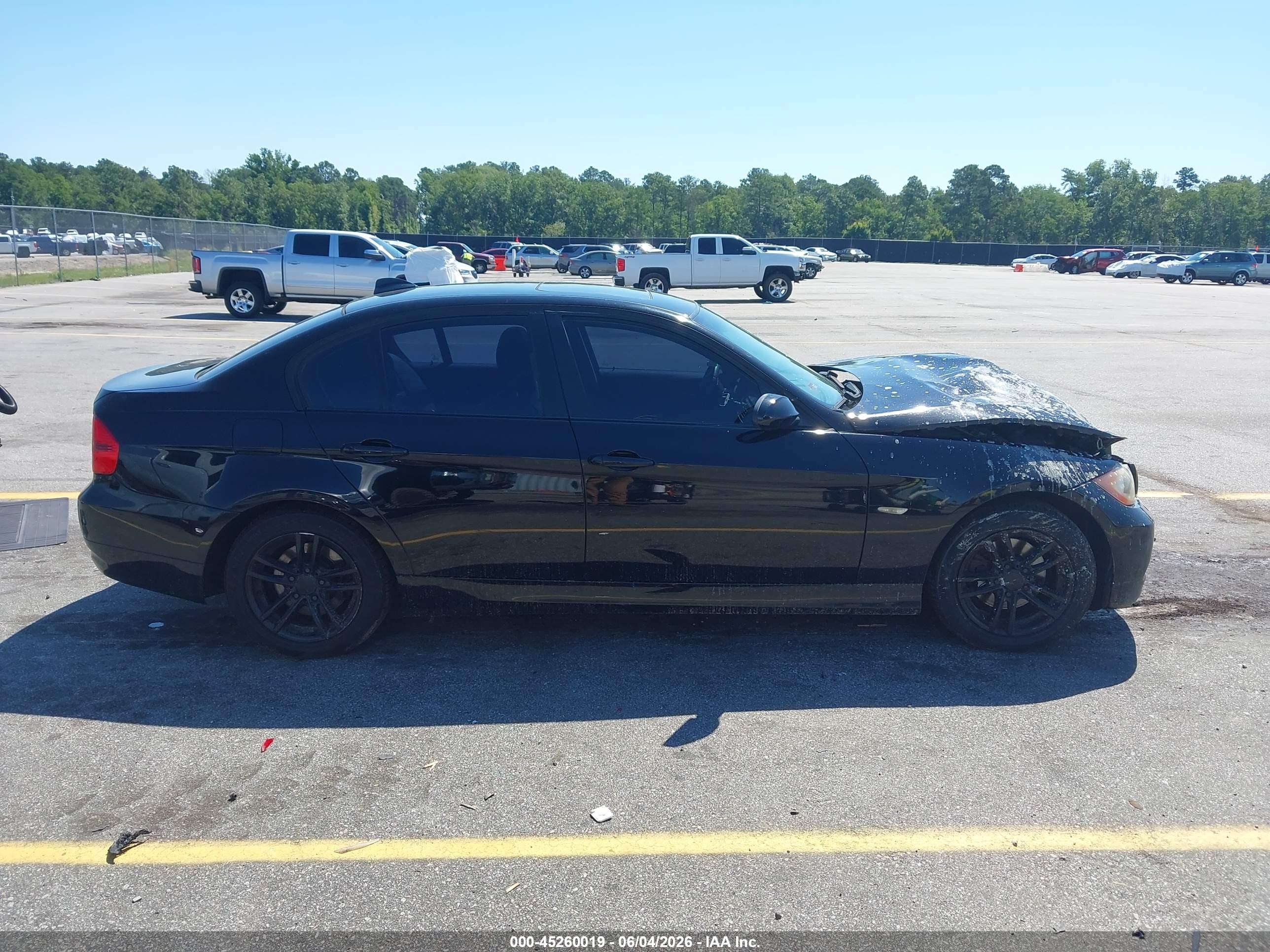 2007 Bmw 328xi Black vin: WBAVC73577KP34420