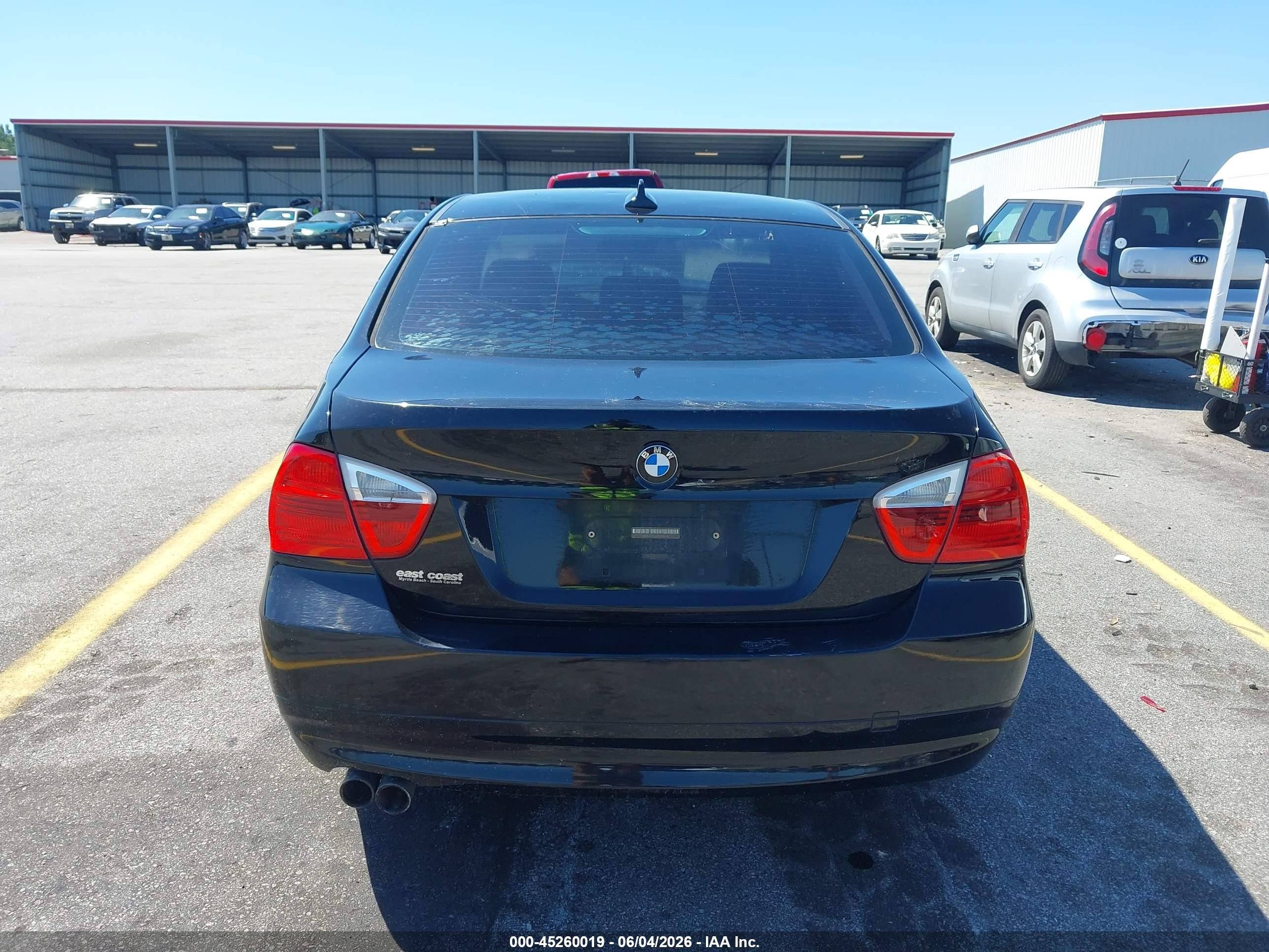 2007 Bmw 328xi Black vin: WBAVC73577KP34420