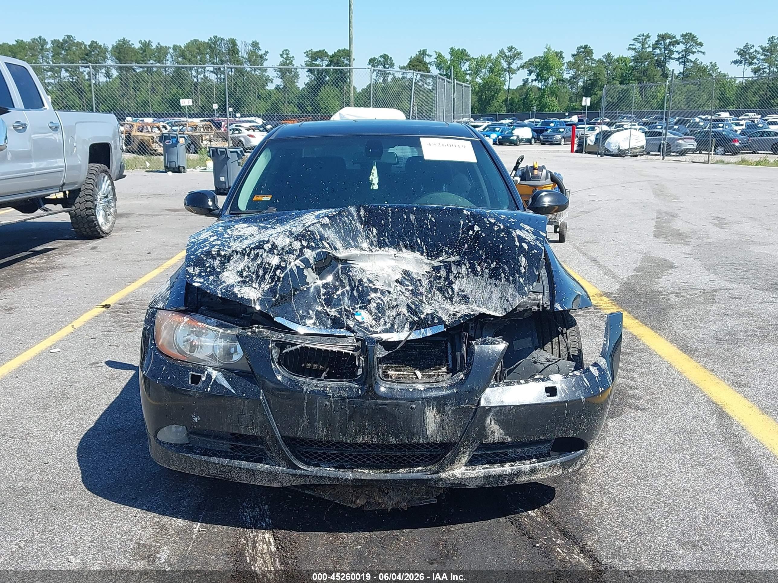 2007 Bmw 328xi Black vin: WBAVC73577KP34420