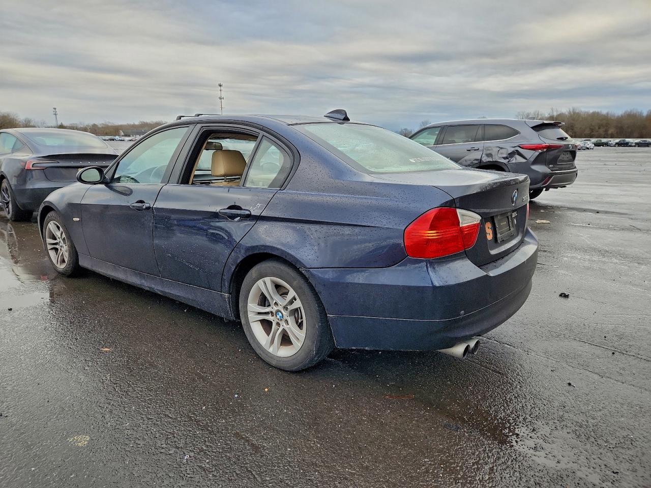 2008 Bmw 328 Xi Sulev Синий vin: WBAVC73578KX90505