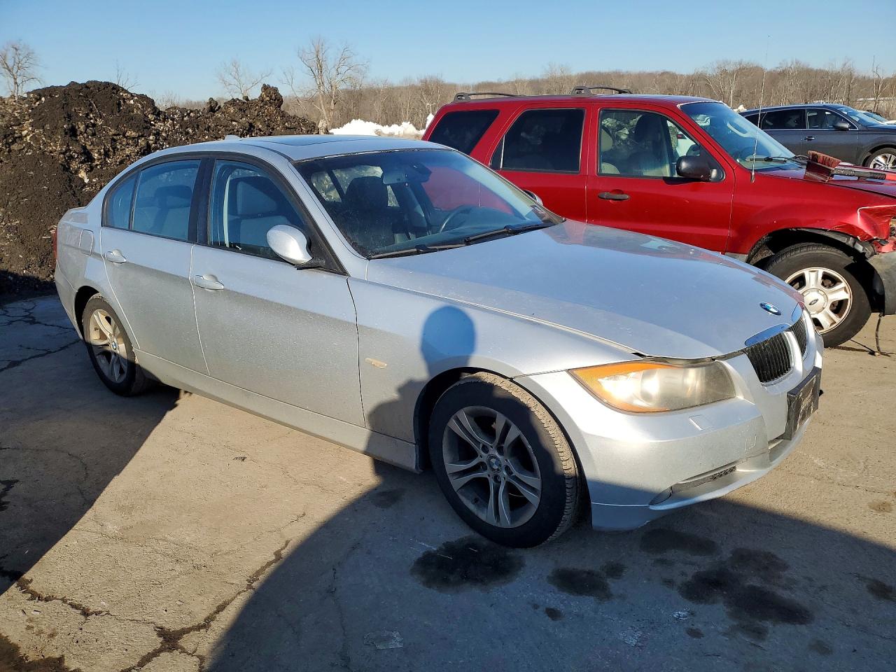 2008 Bmw 328 Xi Sulev Серый vin: WBAVC73588KX90982