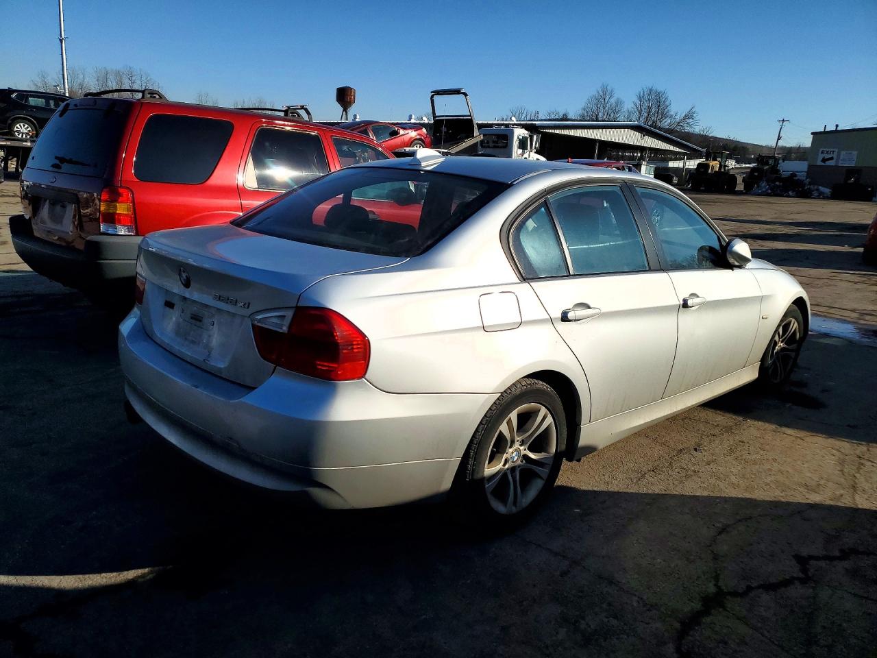 2008 Bmw 328 Xi Sulev Серый vin: WBAVC73588KX90982