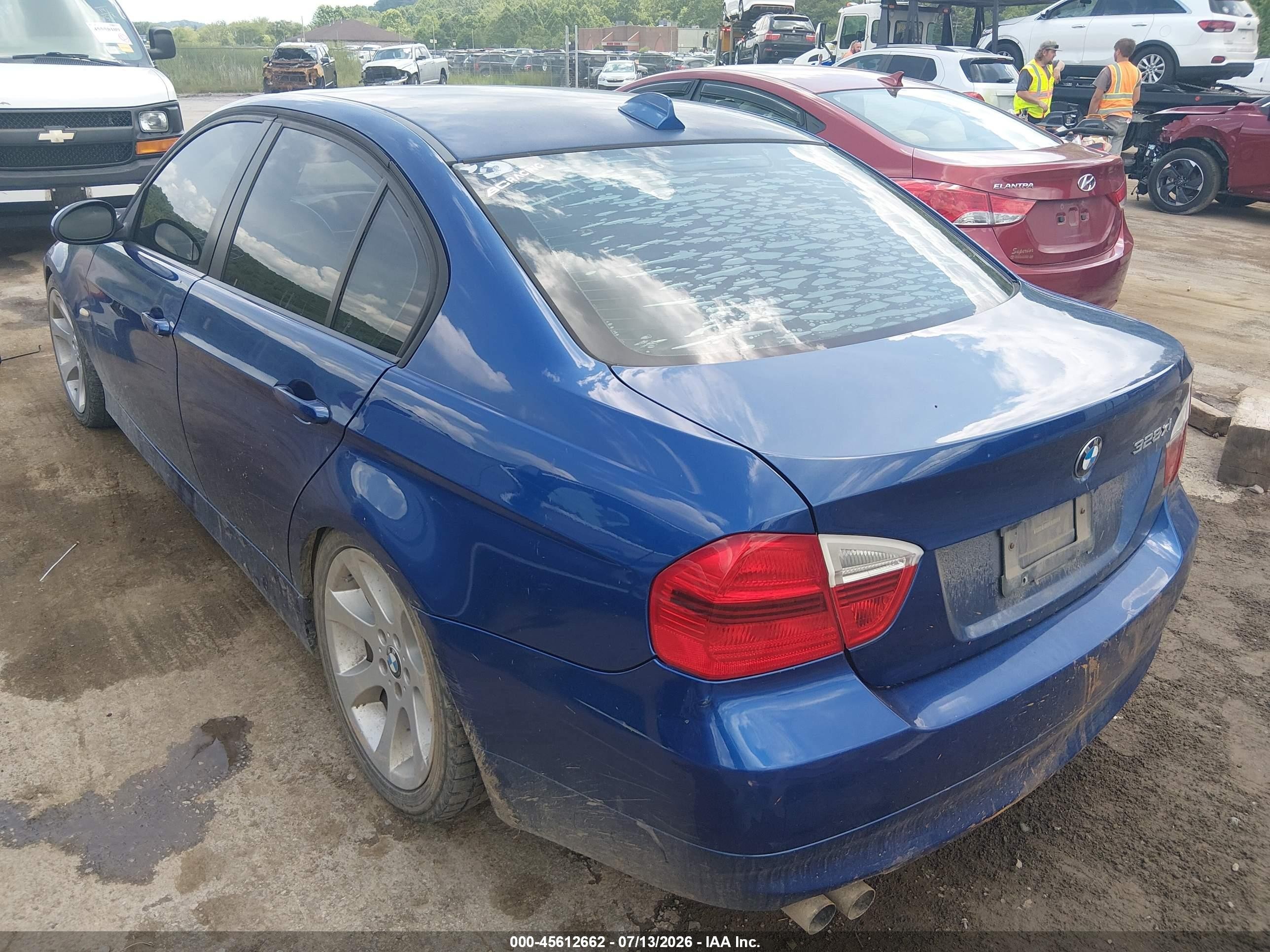 2007 Bmw 328xi   Blue vin: WBAVC735X7AC79796