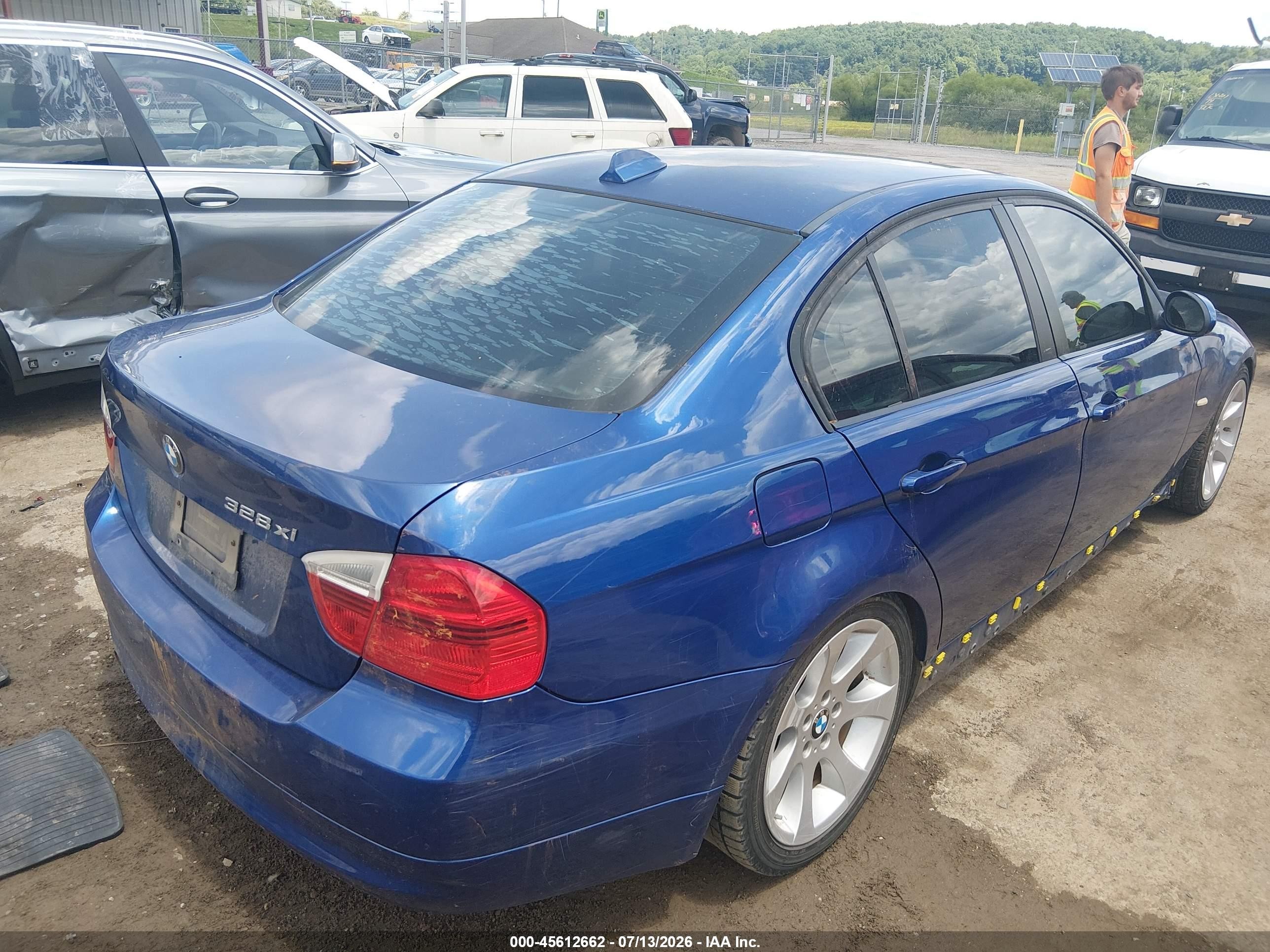 2007 Bmw 328xi   Blue vin: WBAVC735X7AC79796