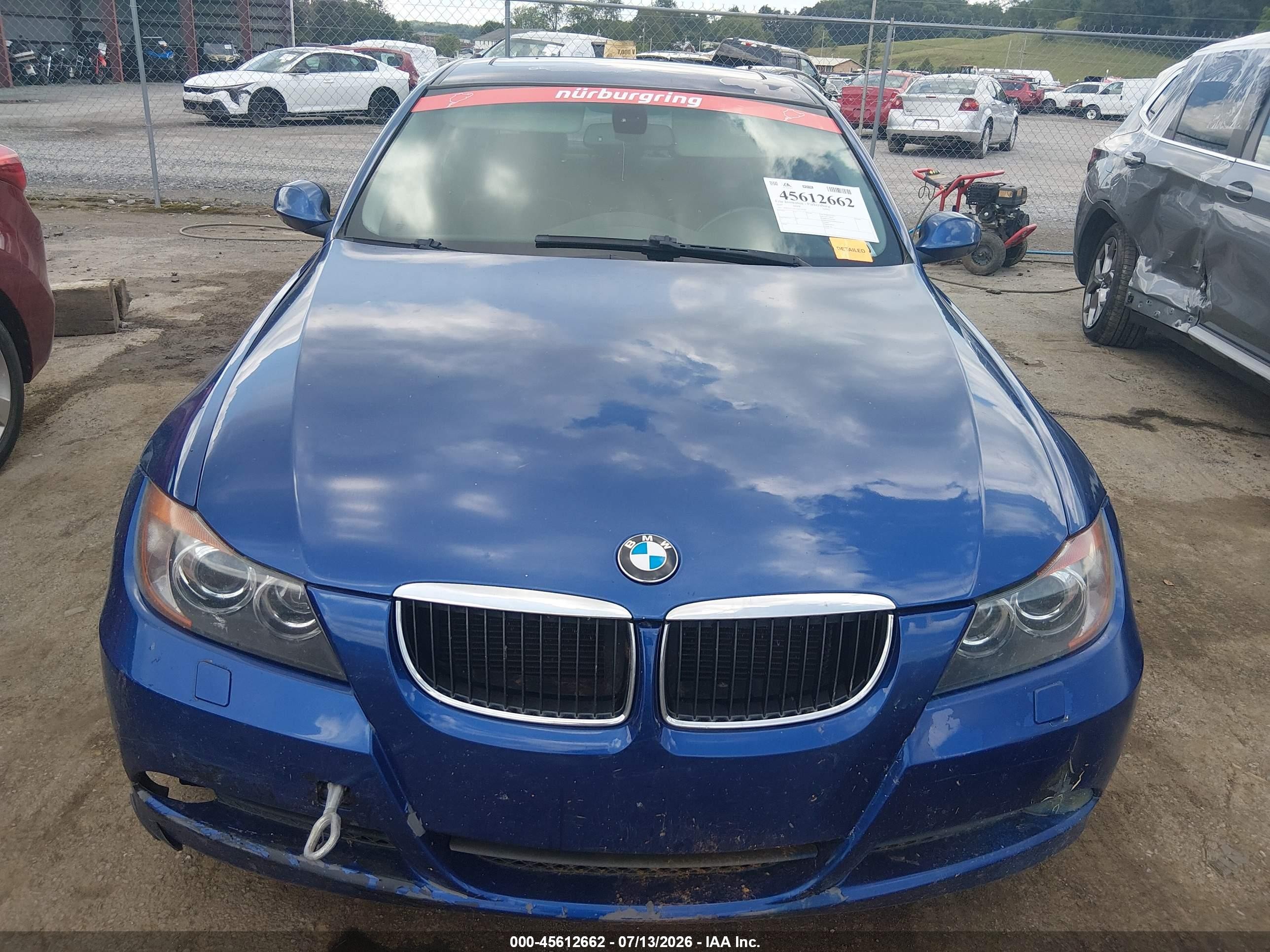 2007 Bmw 328xi   Blue vin: WBAVC735X7AC79796