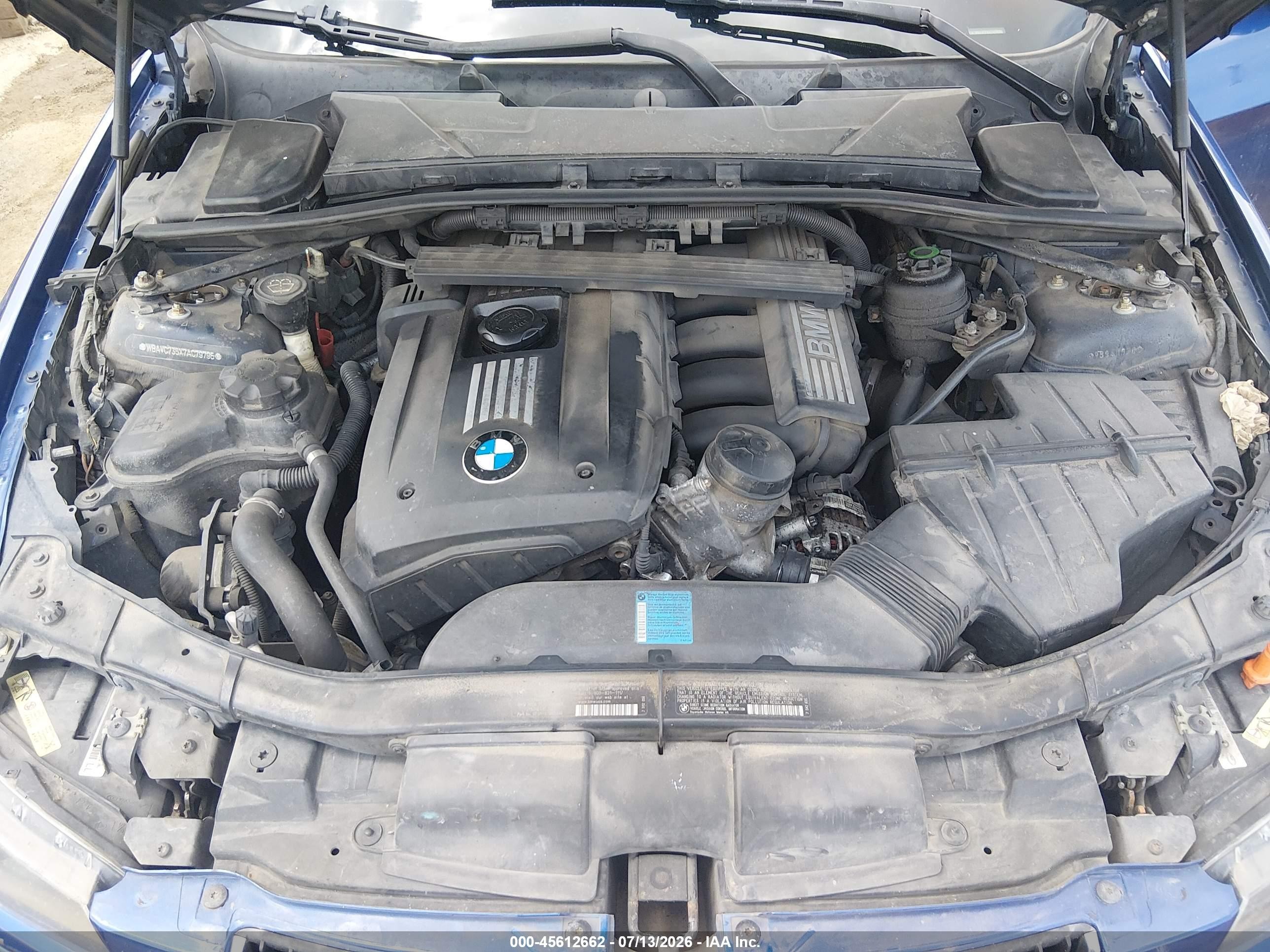 2007 Bmw 328xi   Blue vin: WBAVC735X7AC79796