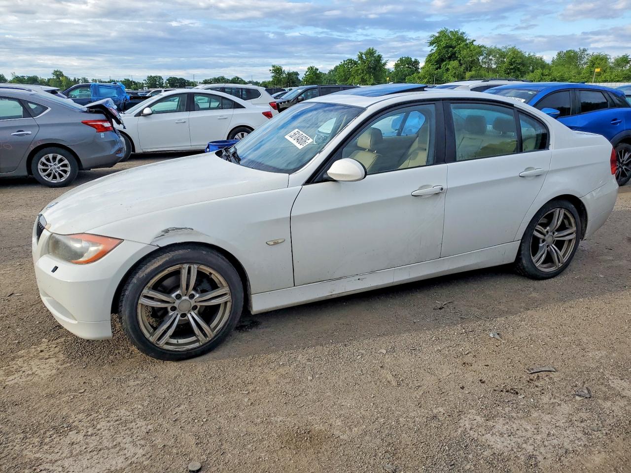 2007 Bmw 328 Xi White vin: WBAVC93507K032872