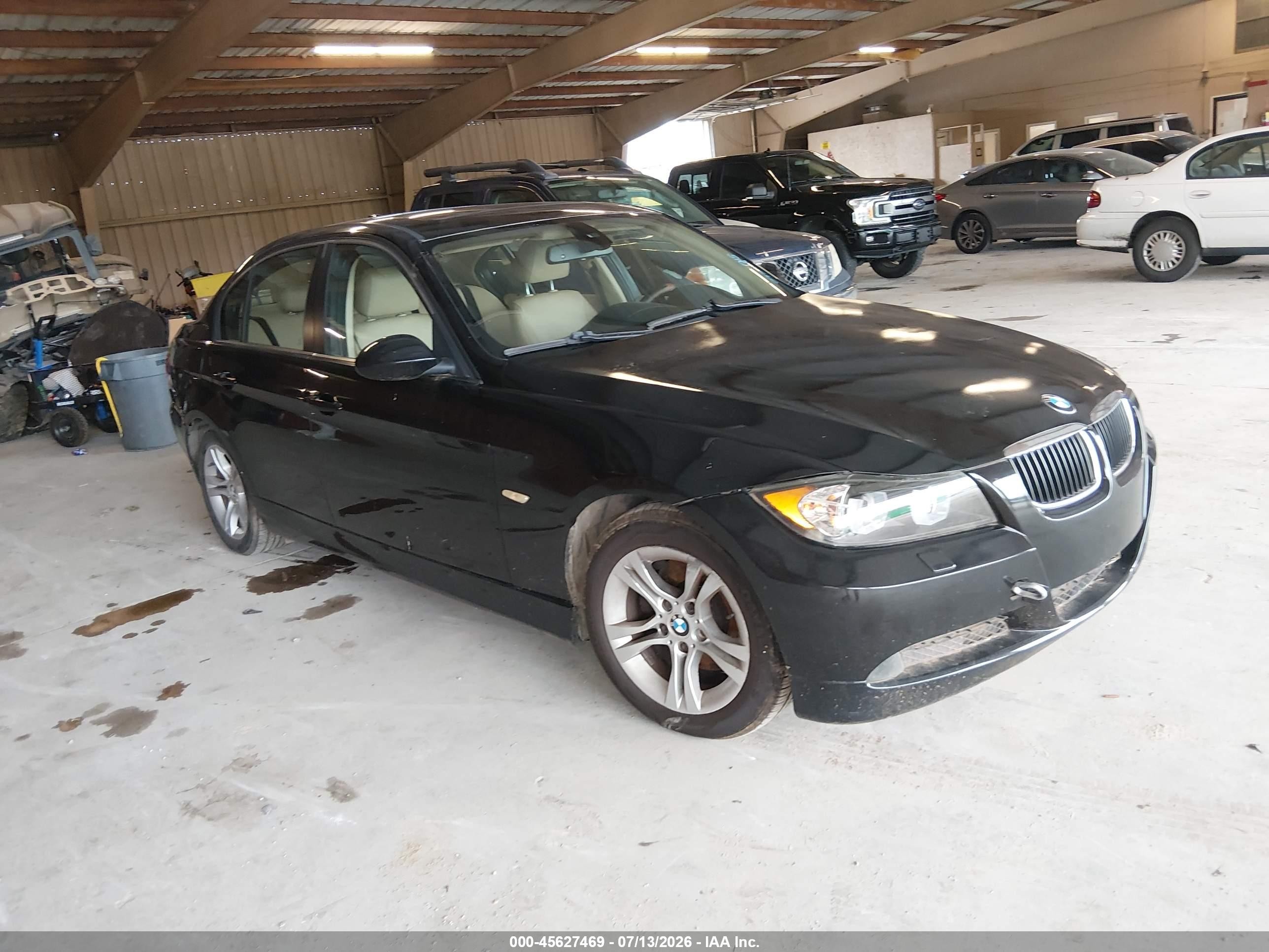 2008 Bmw 328xi   Black vin: WBAVC93508K038169