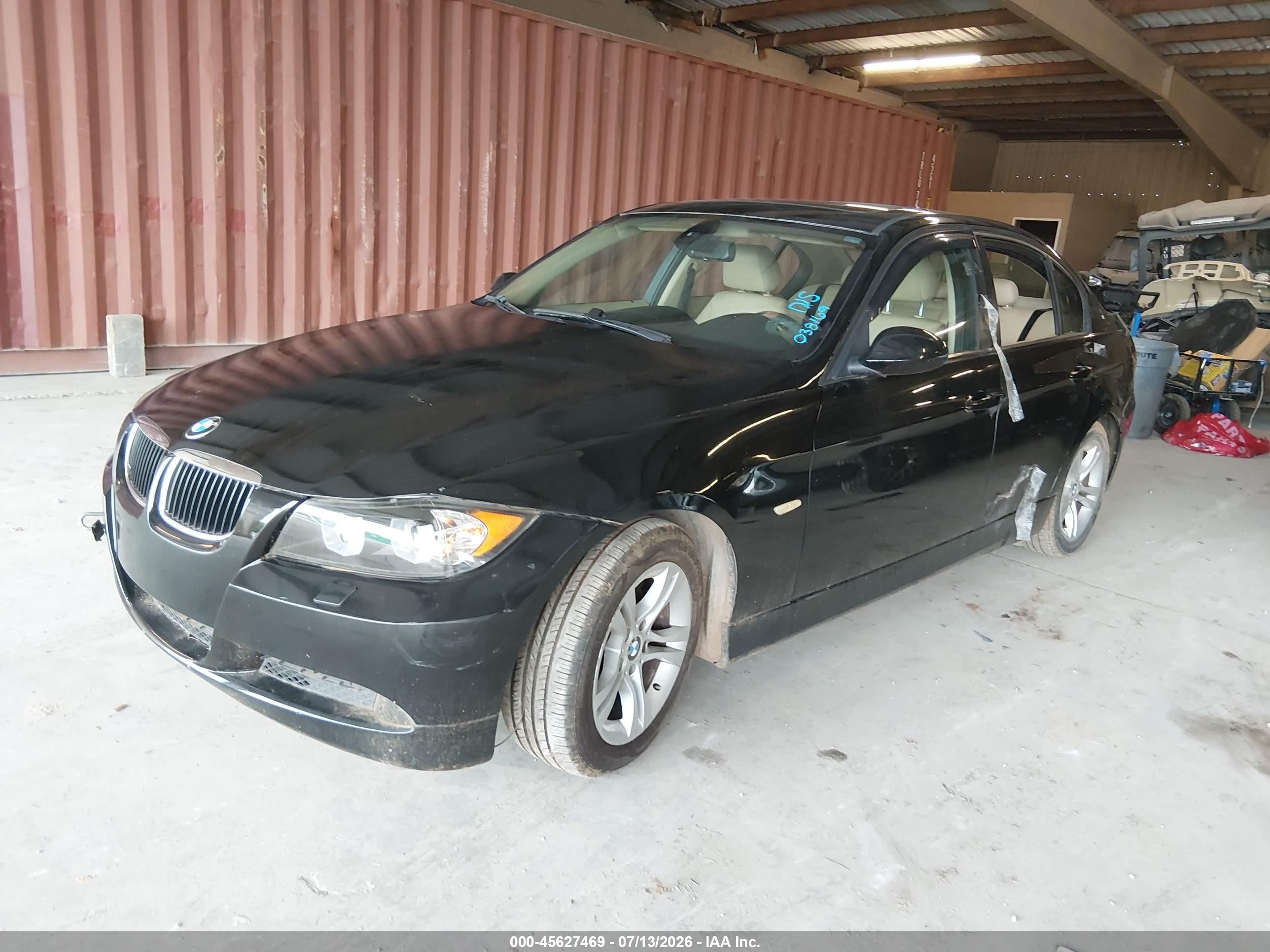2008 Bmw 328xi   Black vin: WBAVC93508K038169