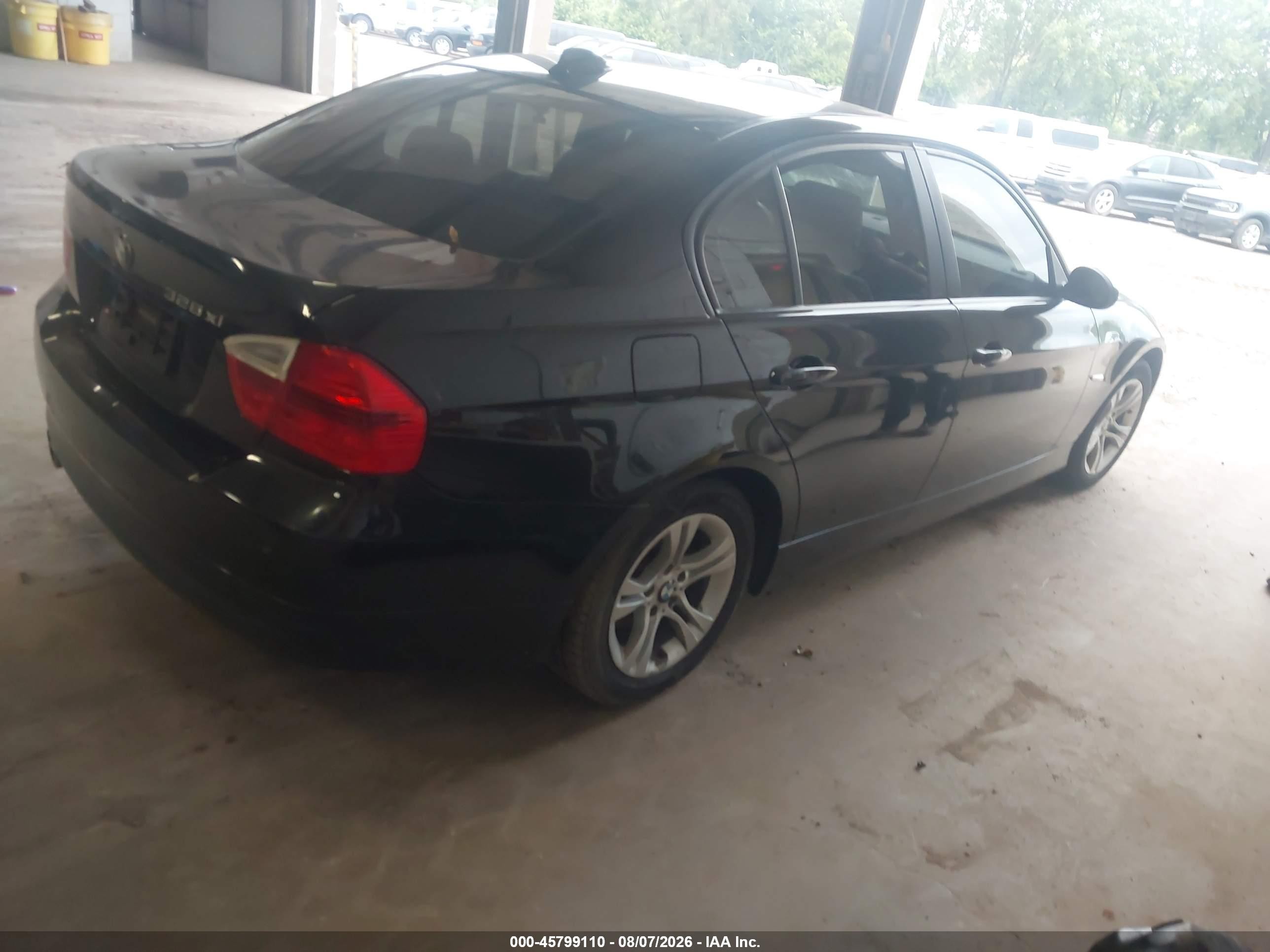 2008 Bmw 328xi Black vin: WBAVC93508K044358