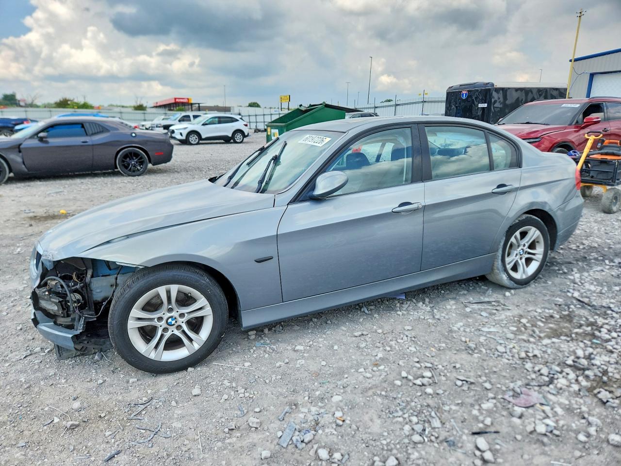 2008 Bmw 328 Silver vin: WBAVC93508K056722