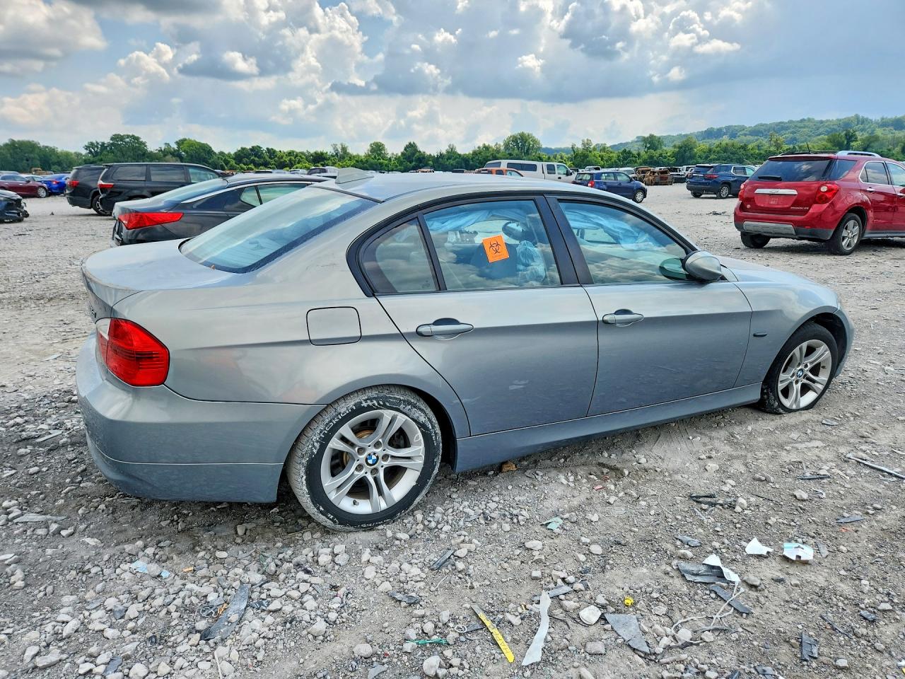 2008 Bmw 328 Silver vin: WBAVC93508K056722