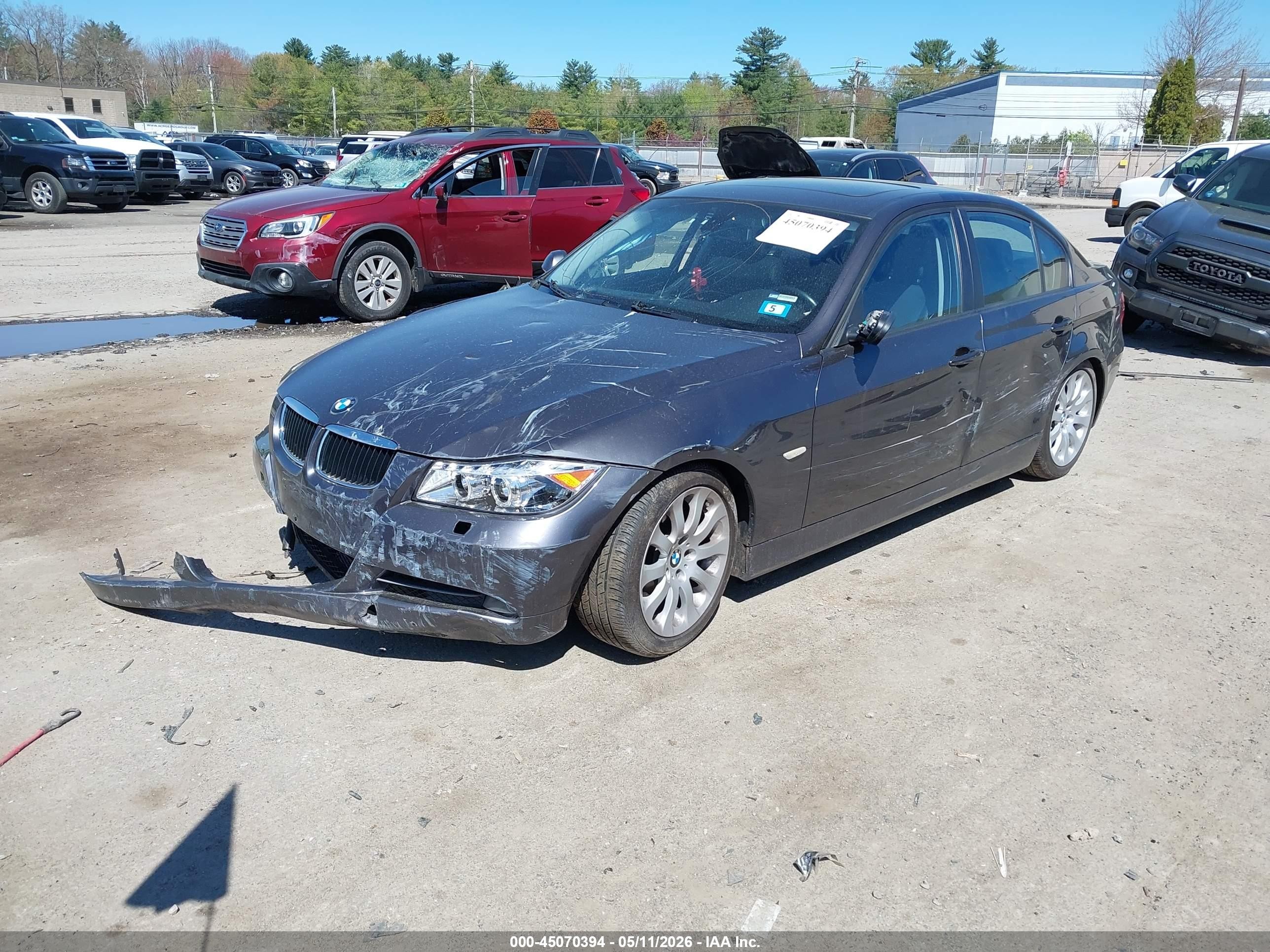 2008 Bmw 328xi   Gray vin: WBAVC93508KZ73028