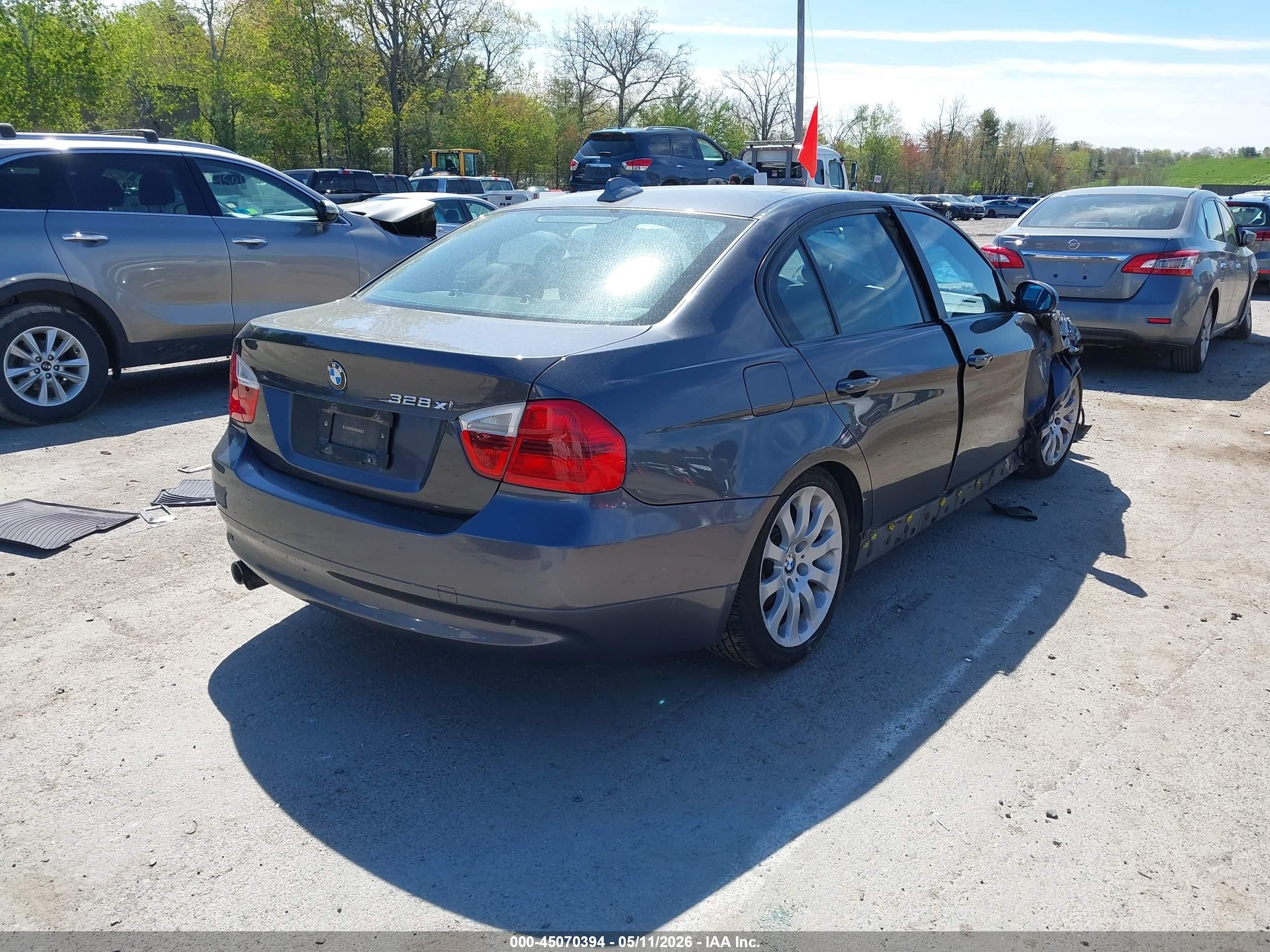 2008 Bmw 328xi   Gray vin: WBAVC93508KZ73028