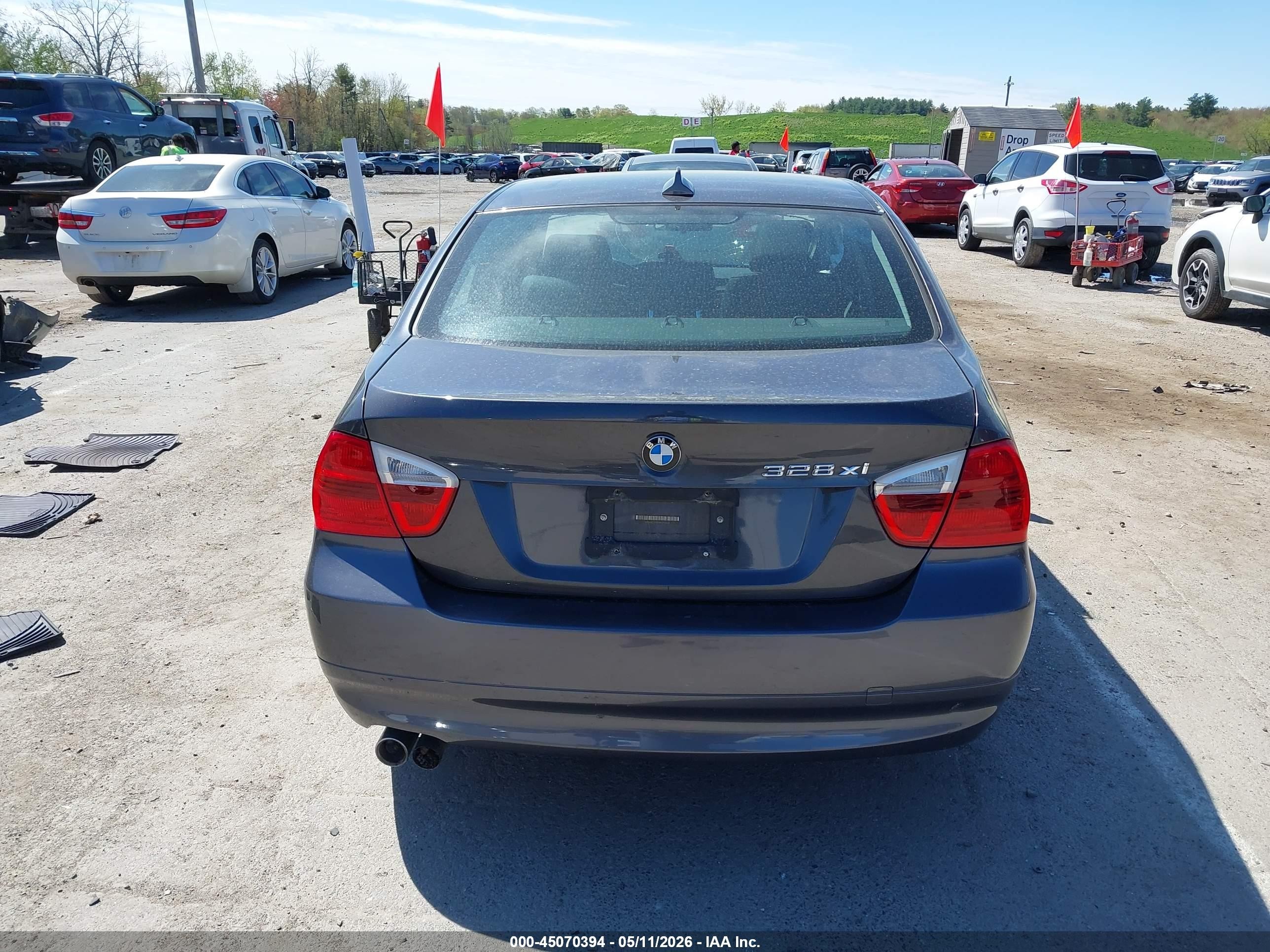 2008 Bmw 328xi   Gray vin: WBAVC93508KZ73028