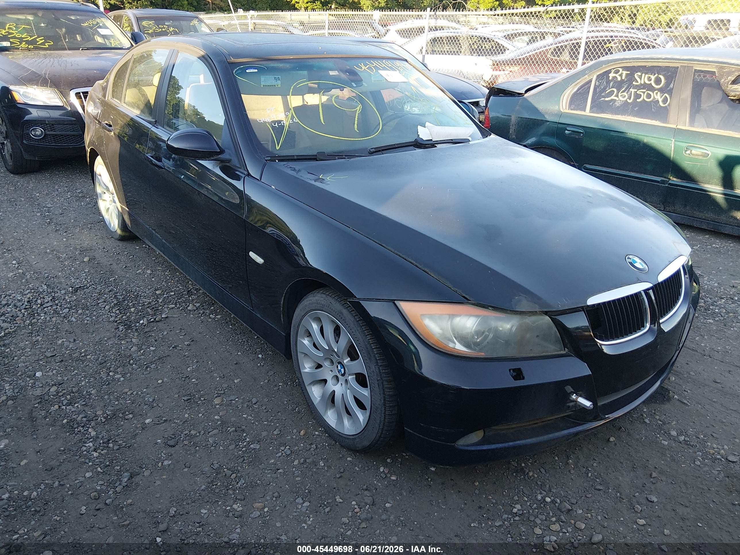 2007 Bmw 328xi   Black vin: WBAVC93517KZ70234