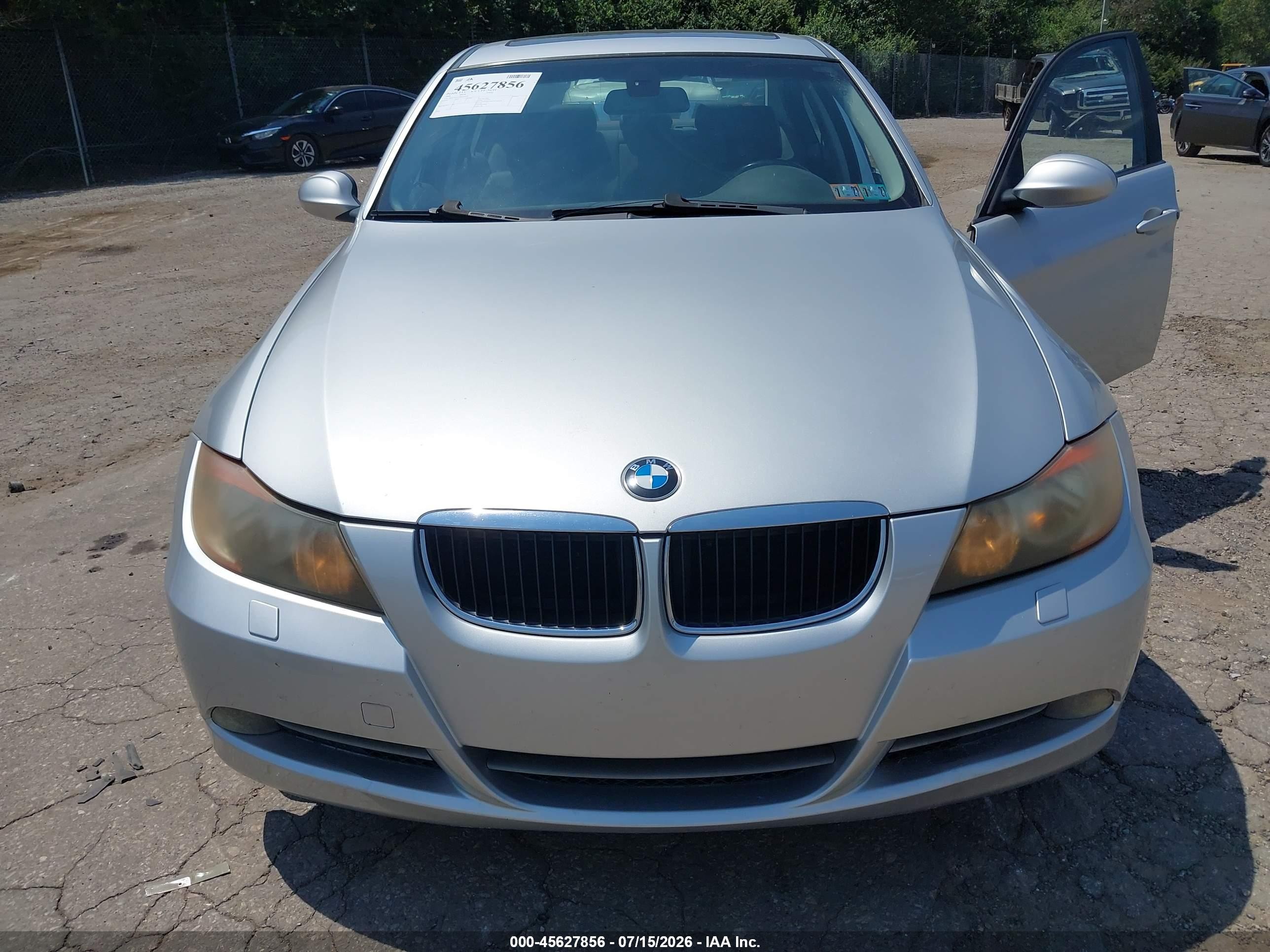 2008 Bmw 328xi   Silver vin: WBAVC93518K045020