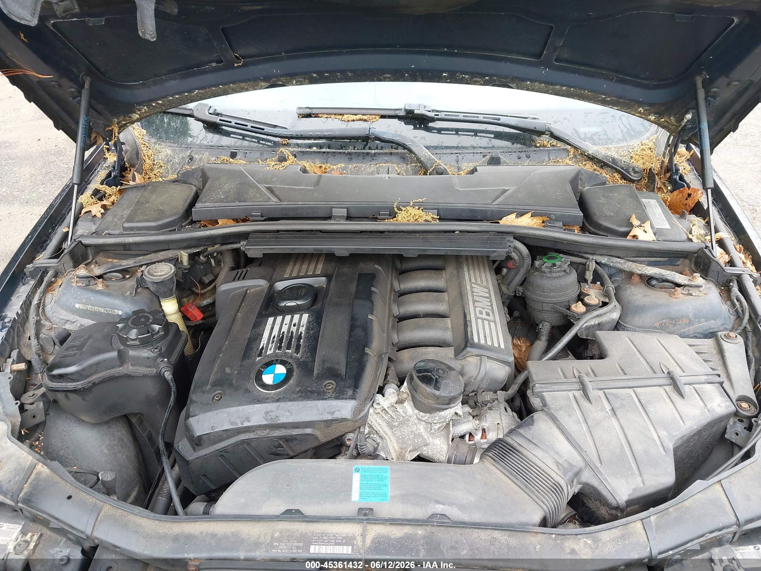 2008 Bmw 328xi   Синий vin: WBAVC93518KZ73328