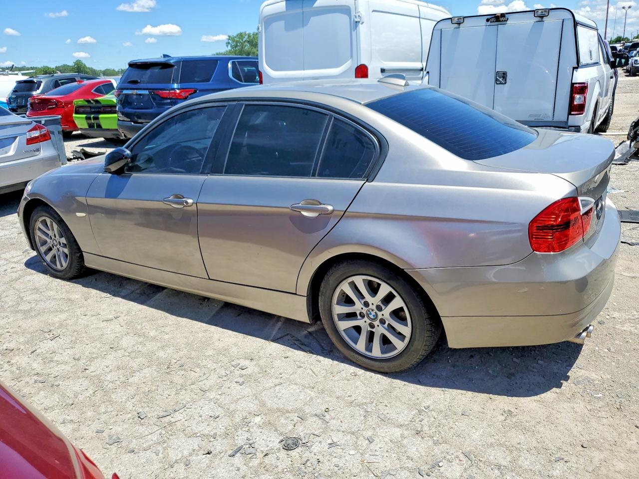 2007 Bmw 328 Xi Silver vin: WBAVC93527K034333