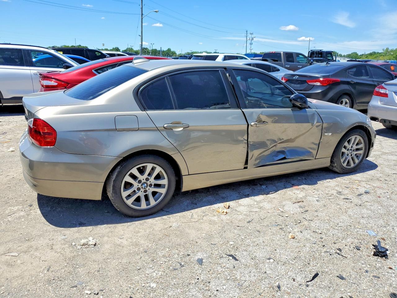 2007 Bmw 328 Xi Silver vin: WBAVC93527K034333