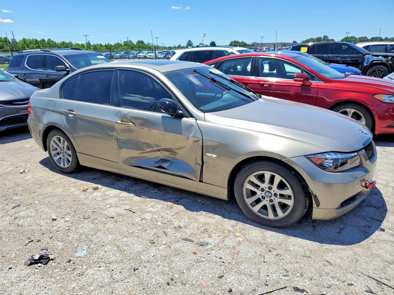 2007 Bmw 328 Xi Silver vin: WBAVC93527K034333