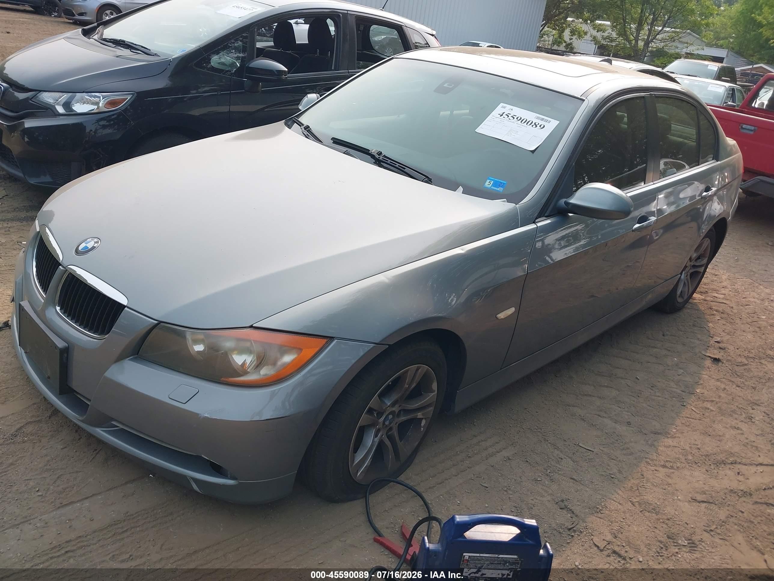 2008 Bmw 328xi   Silver vin: WBAVC93528K037752