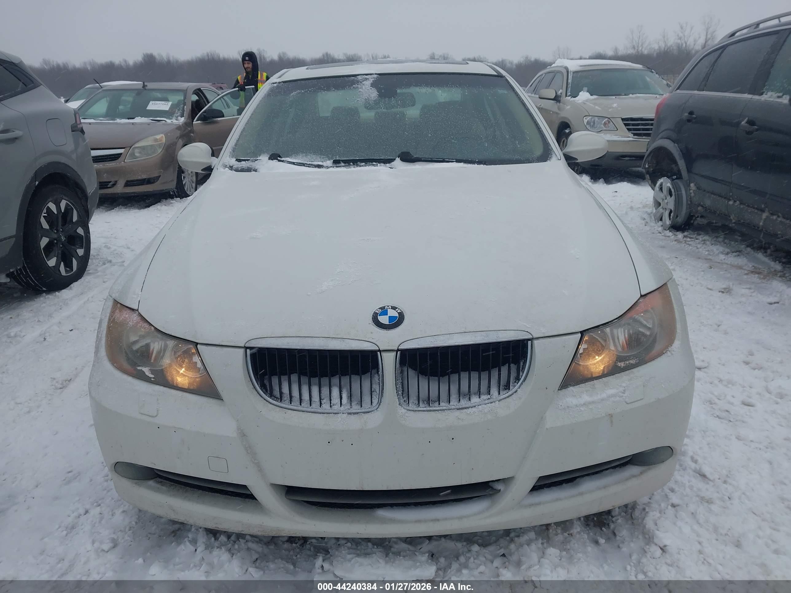 2008 Bmw 328xi   Белый vin: WBAVC93528K039873