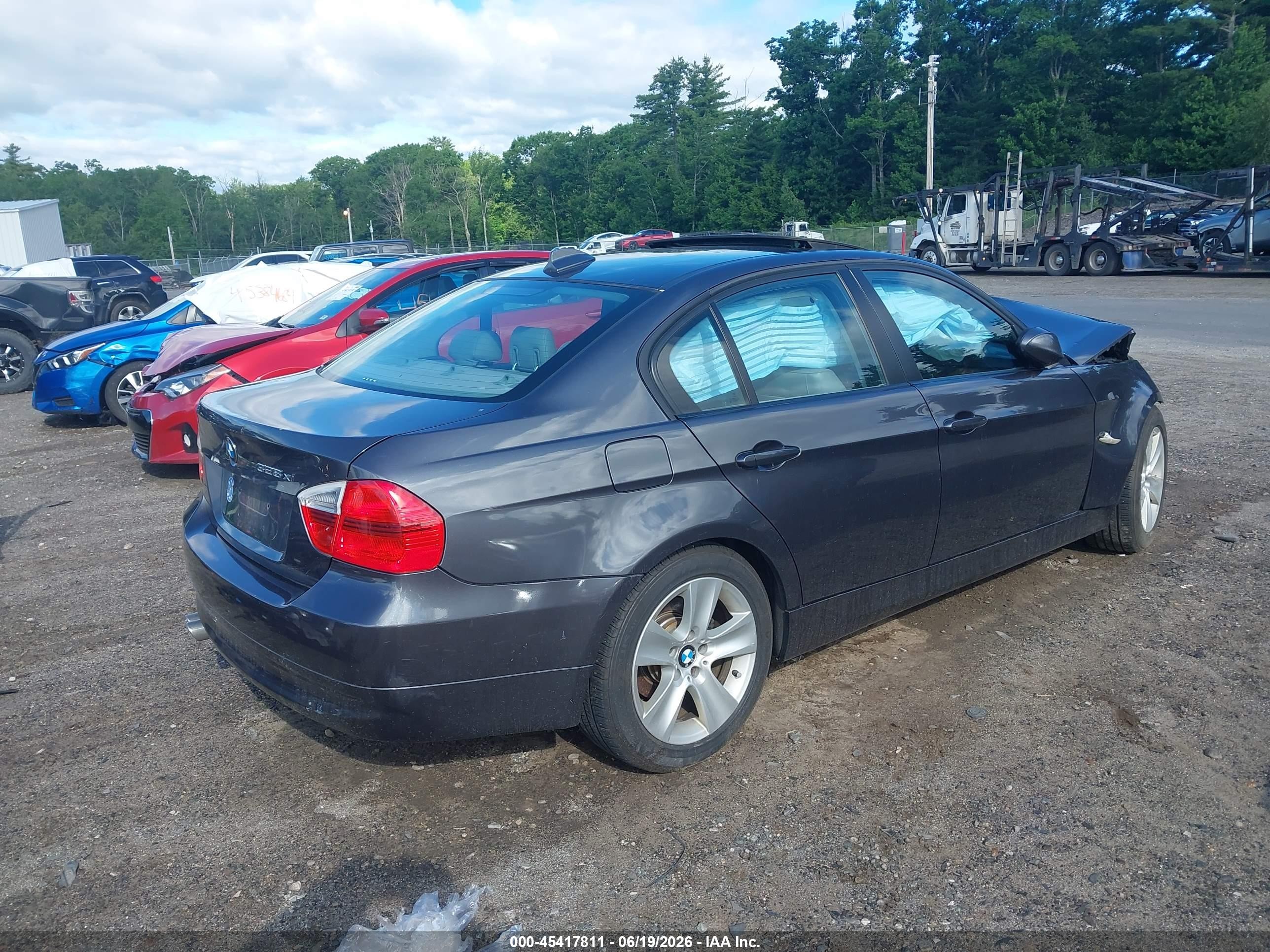 2007 Bmw 328xi   Gray vin: WBAVC93537K035250