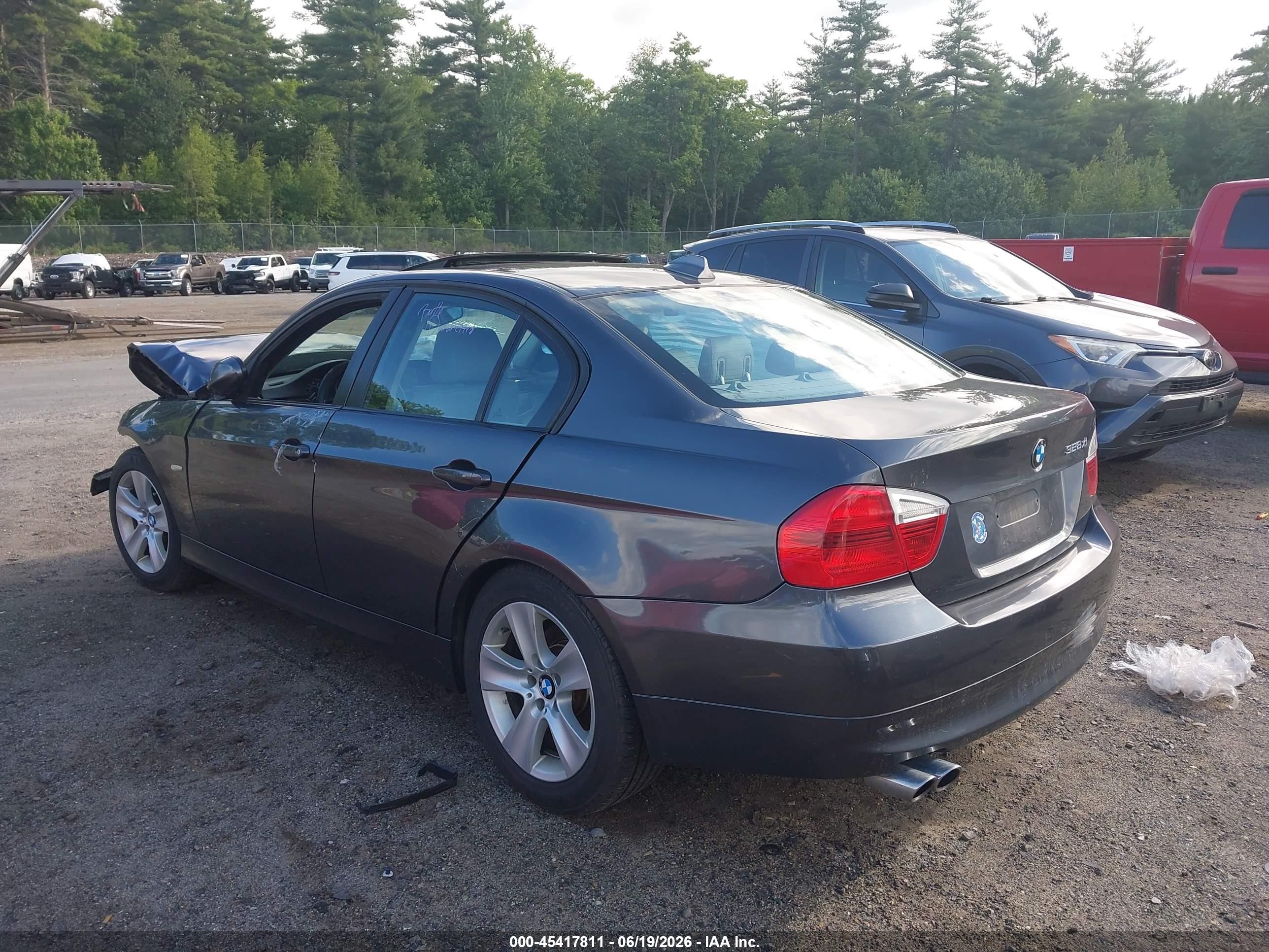 2007 Bmw 328xi   Gray vin: WBAVC93537K035250