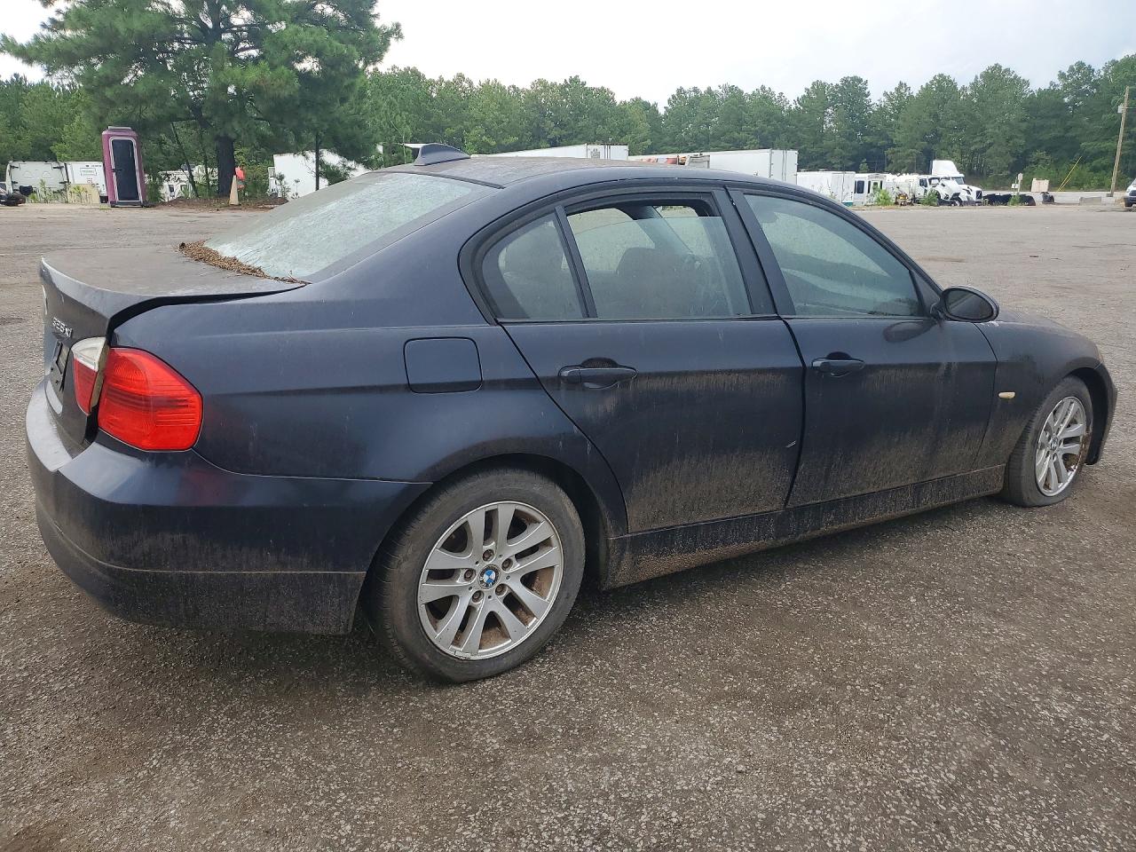 2007 Bmw 328 Xi Blue vin: WBAVC93537KX56815