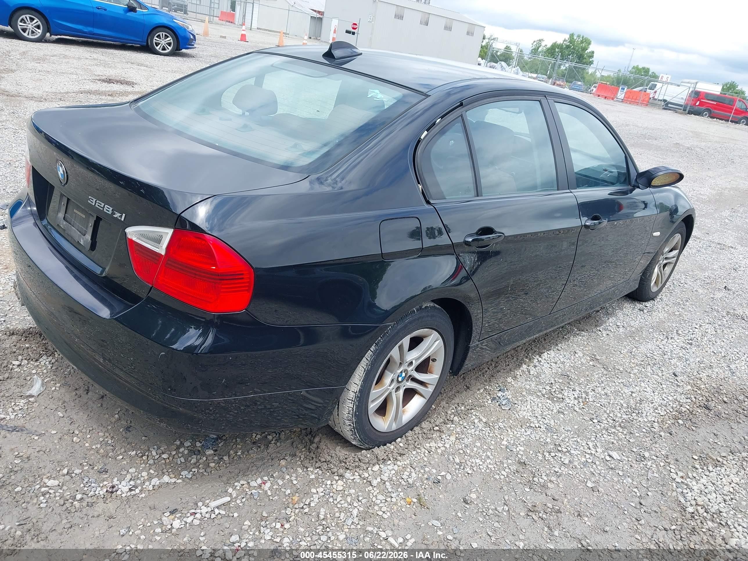 2008 Bmw 328xi   Черный vin: WBAVC93538K037856